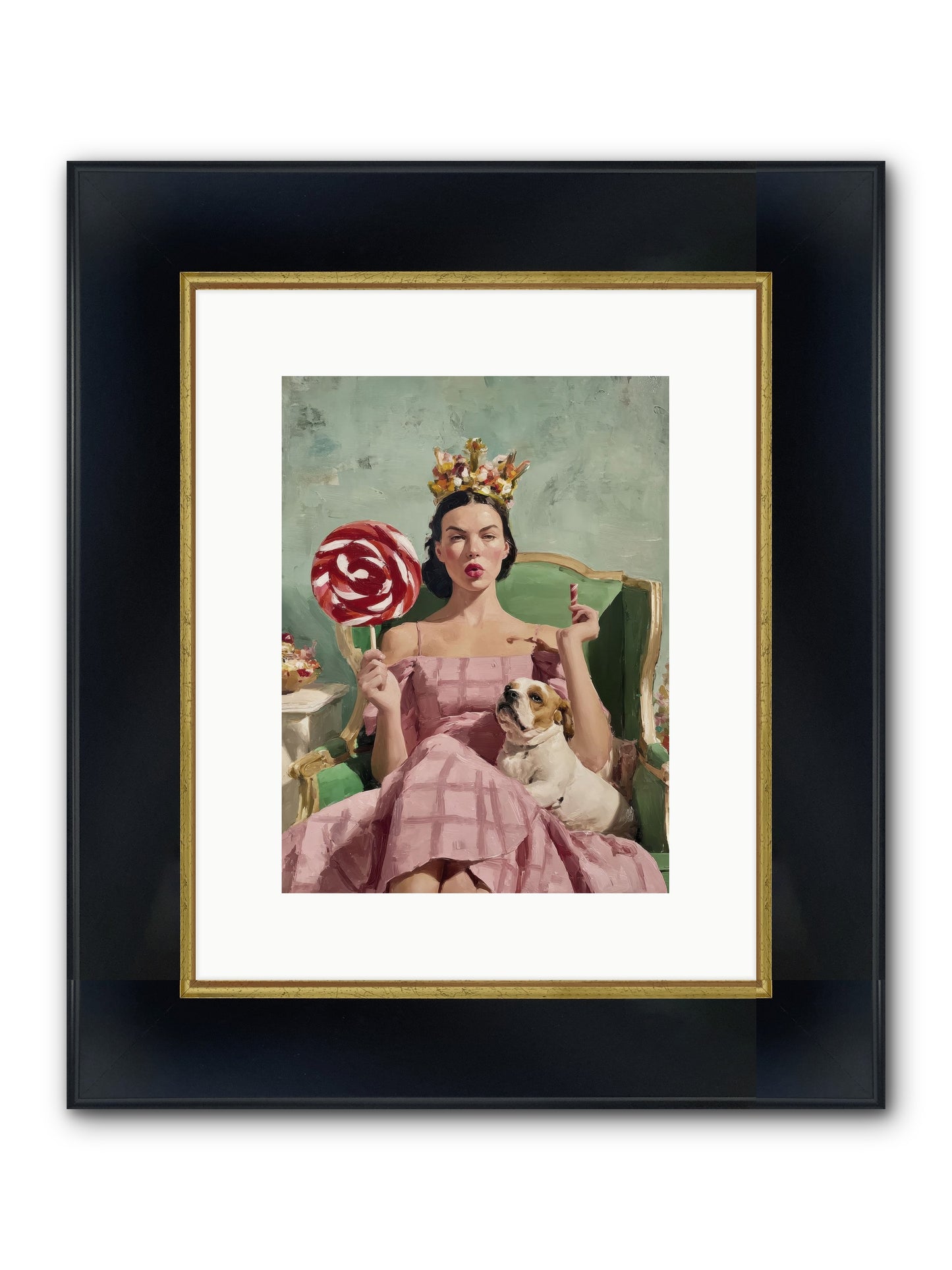 Sovereign Of Sugarplum Splendor Framed Print - Wide Black w/Gold 9x12