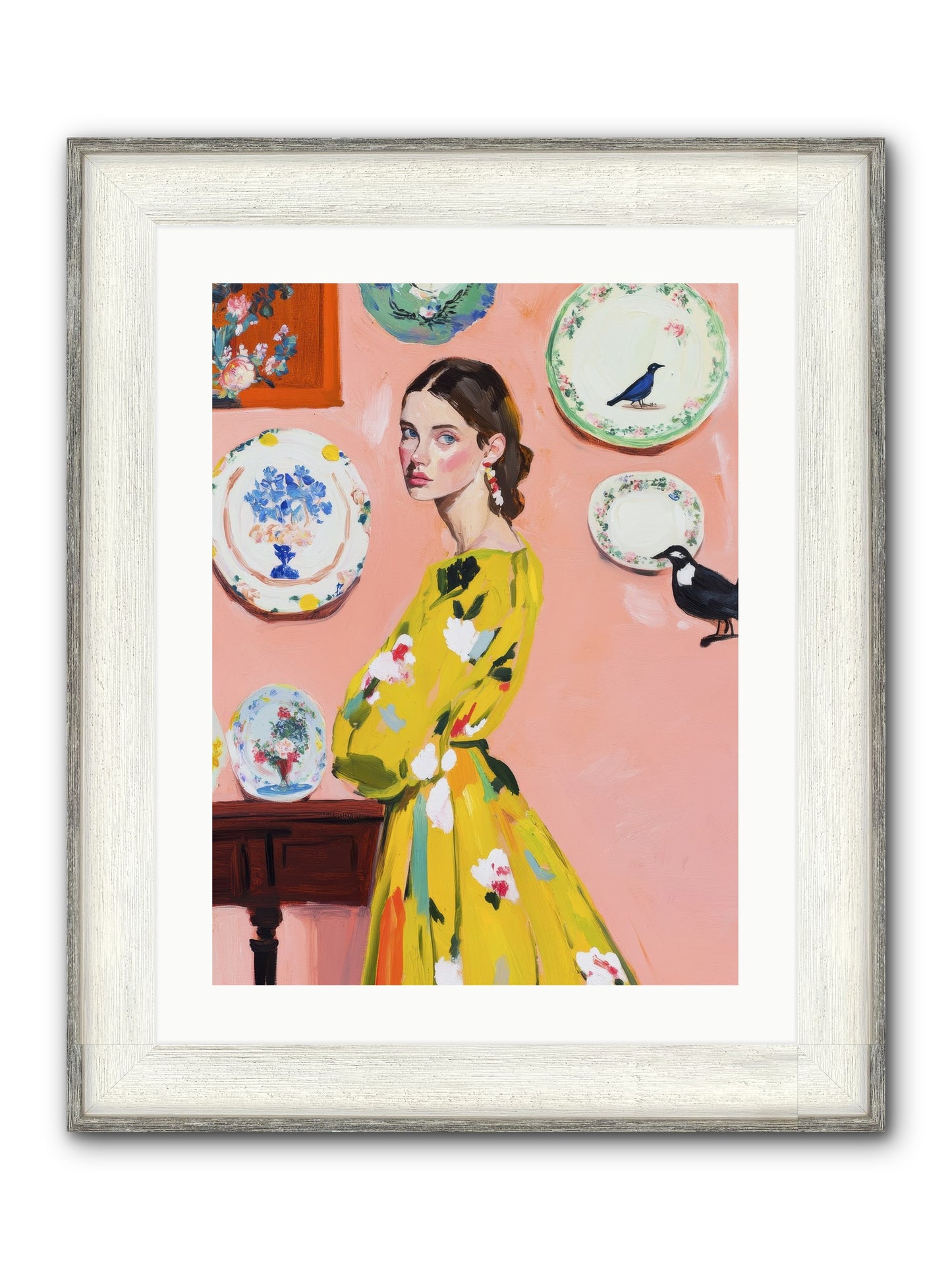 Sovereign Of Sweet Summers Framed Print - Driftwood White 18x24