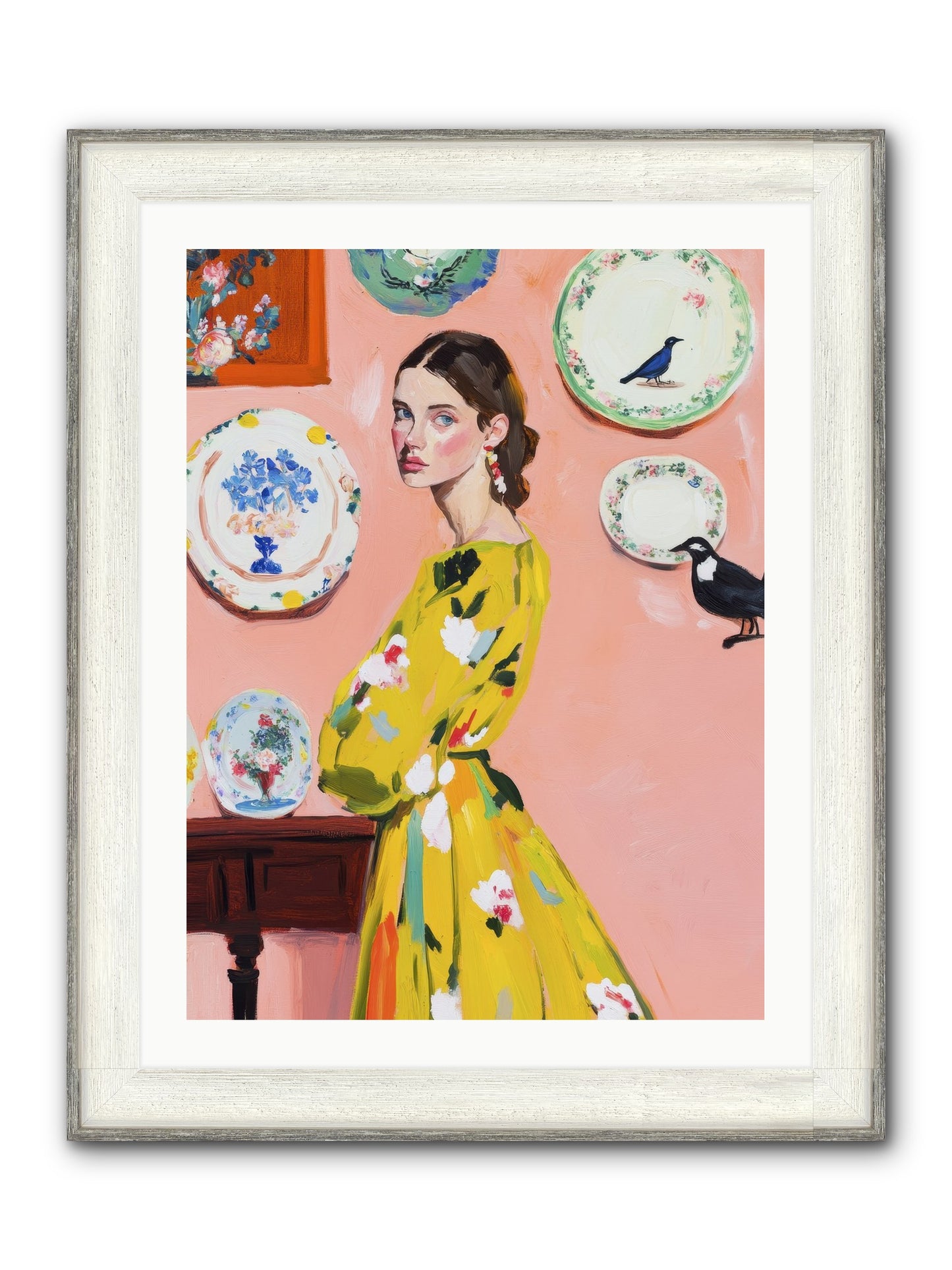 Sovereign Of Sweet Summers Framed Print - Driftwood White 24x32