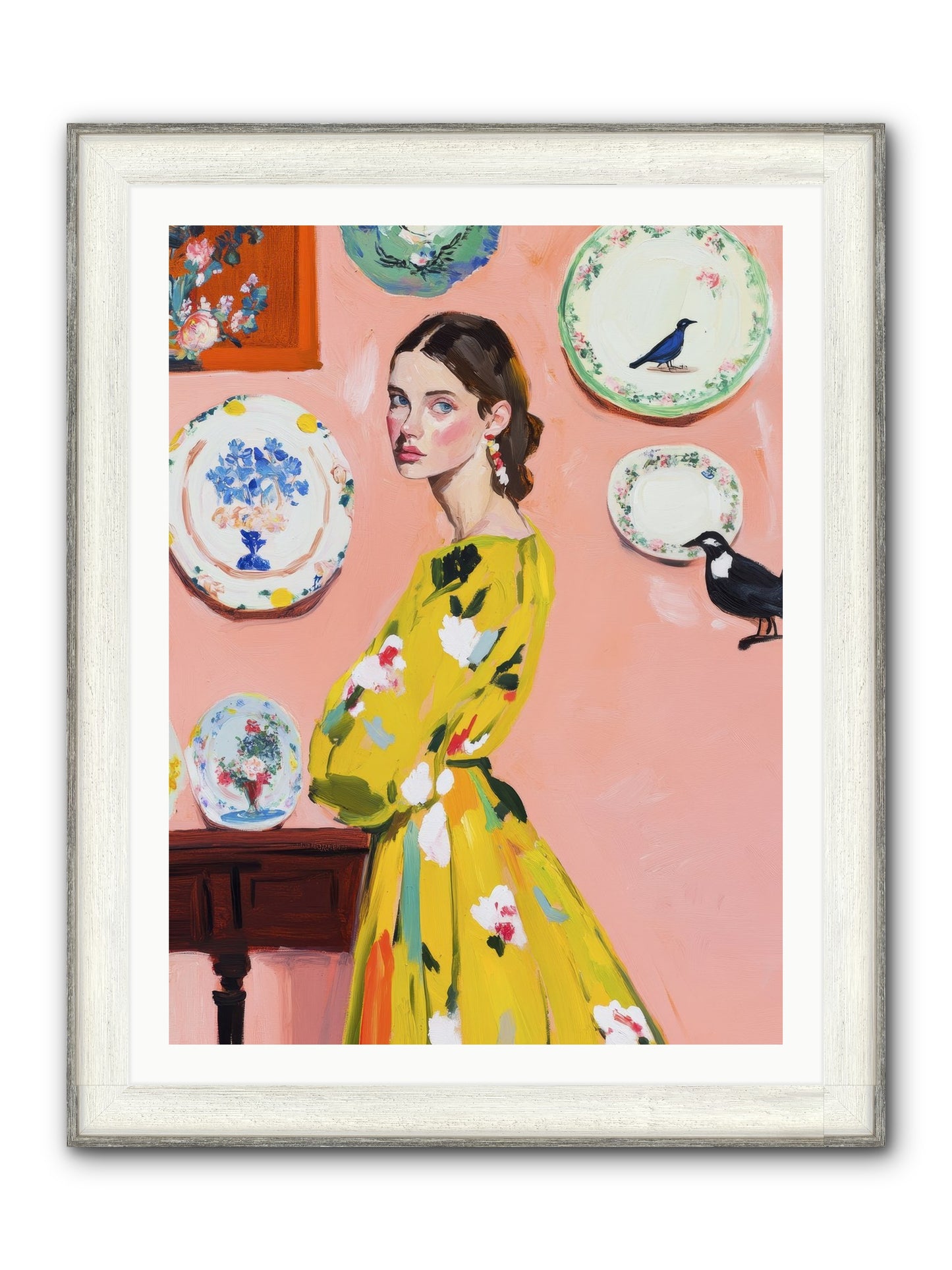 Sovereign Of Sweet Summers Framed Print - Driftwood White 30x40