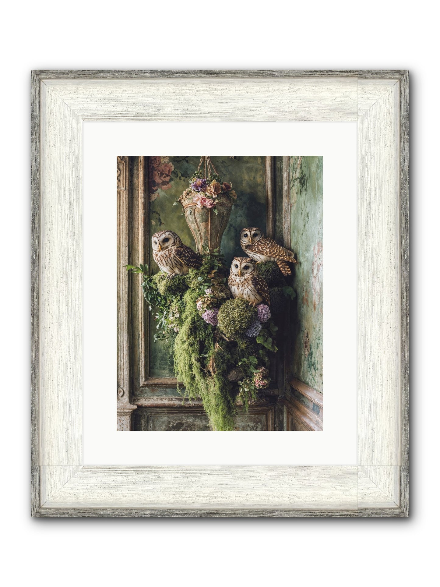 Sovereign Roost Framed Print - Driftwood White 12x16