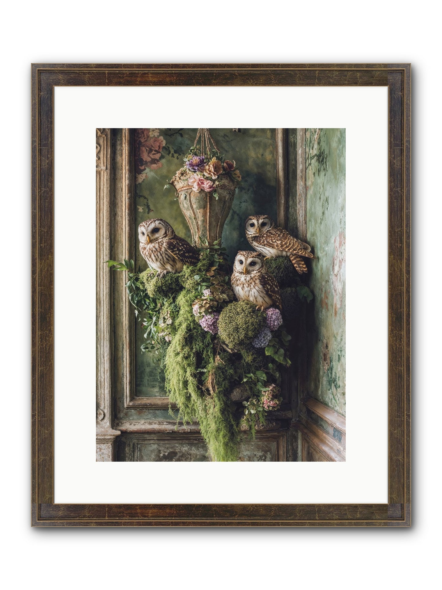 Sovereign Roost Framed Print - Slimwoods Black/Gold 12x16
