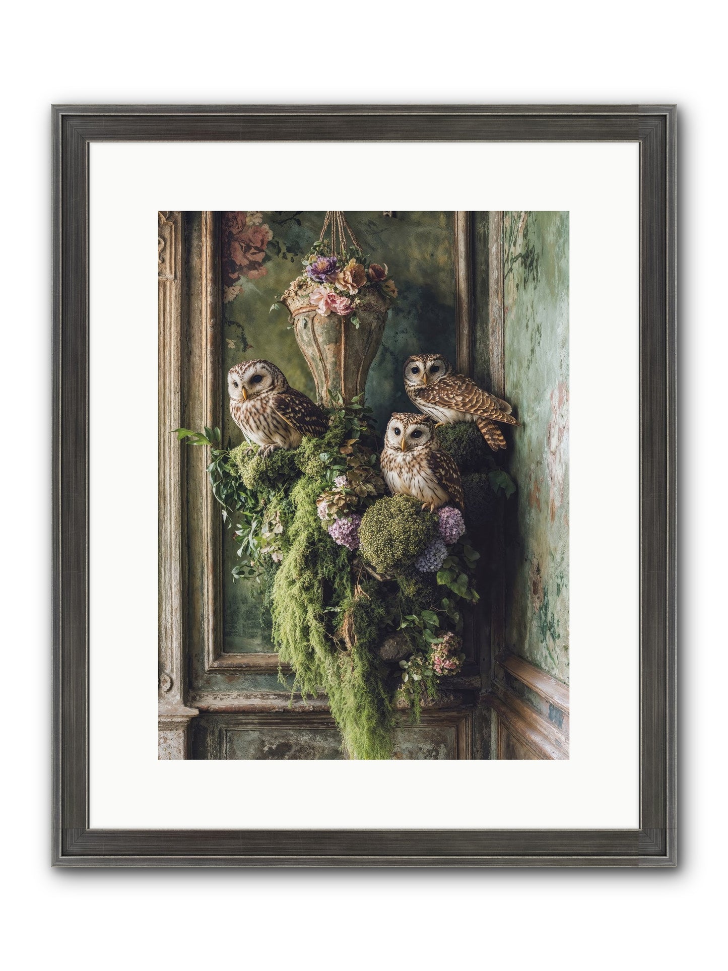 Sovereign Roost Framed Print - Slimwoods Black/Silver 12x16