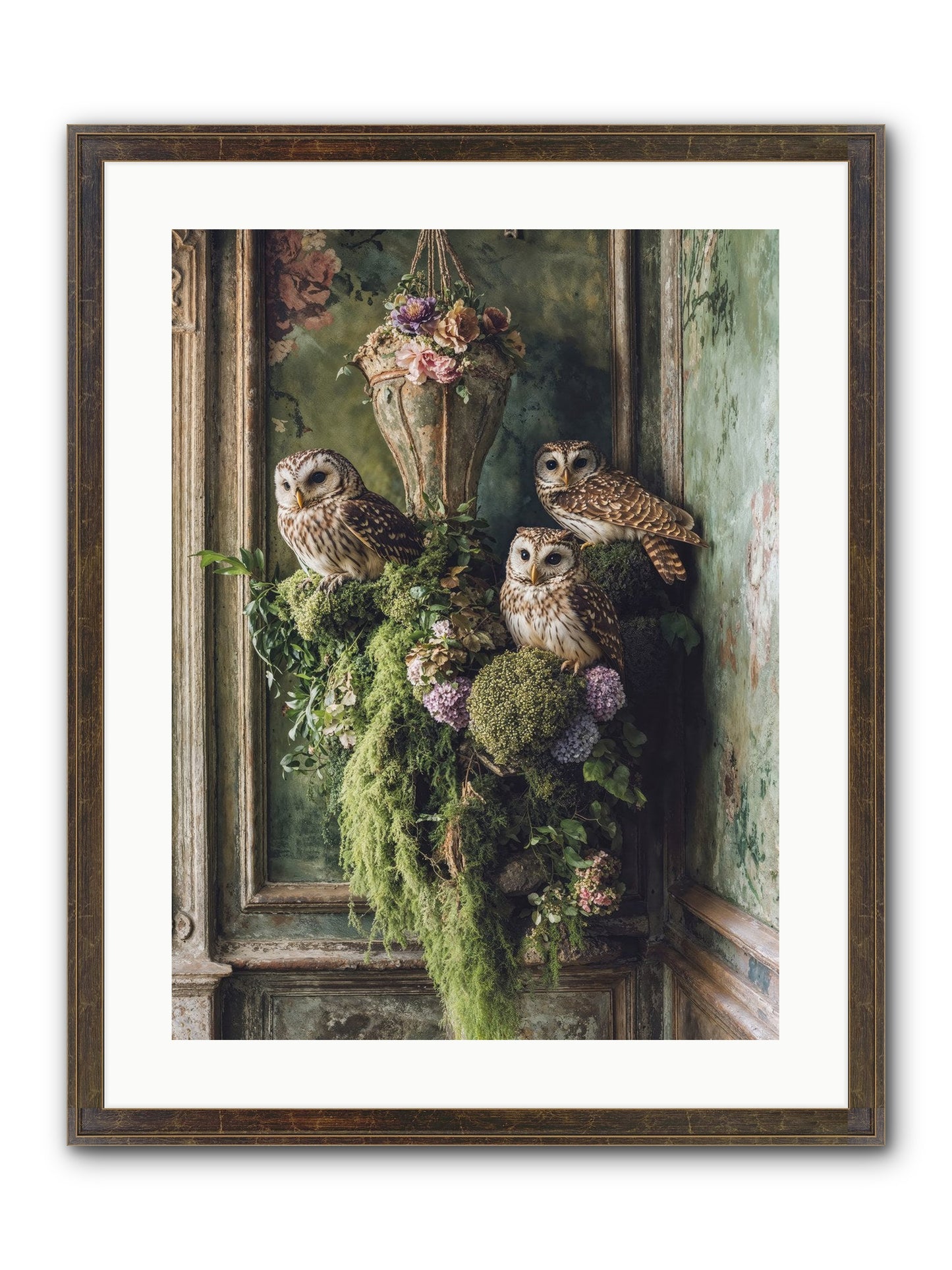 Sovereign Roost Framed Print - Slimwoods Black/Gold 18x24