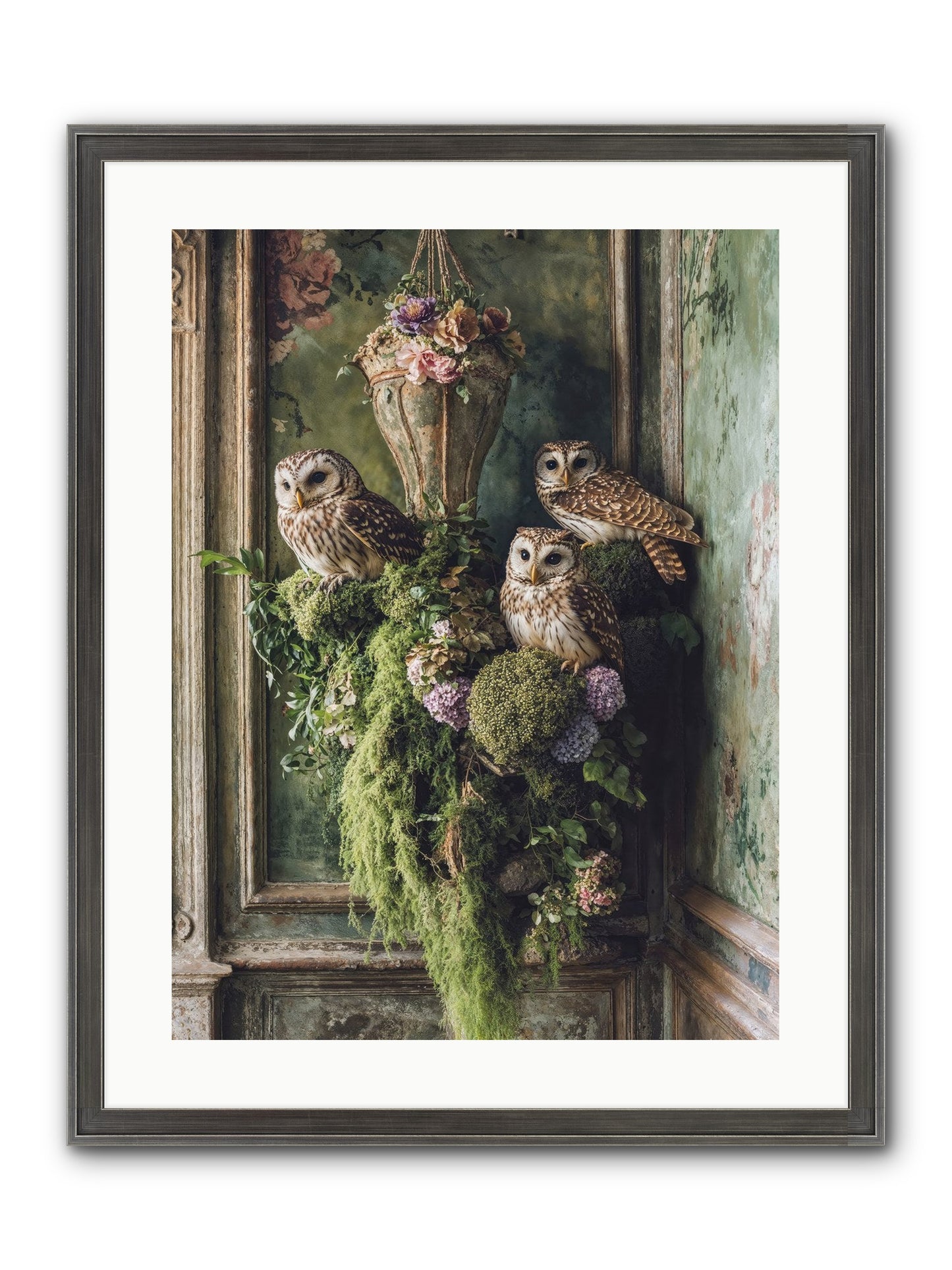 Sovereign Roost Framed Print - Slimwoods Black/Silver 18x24