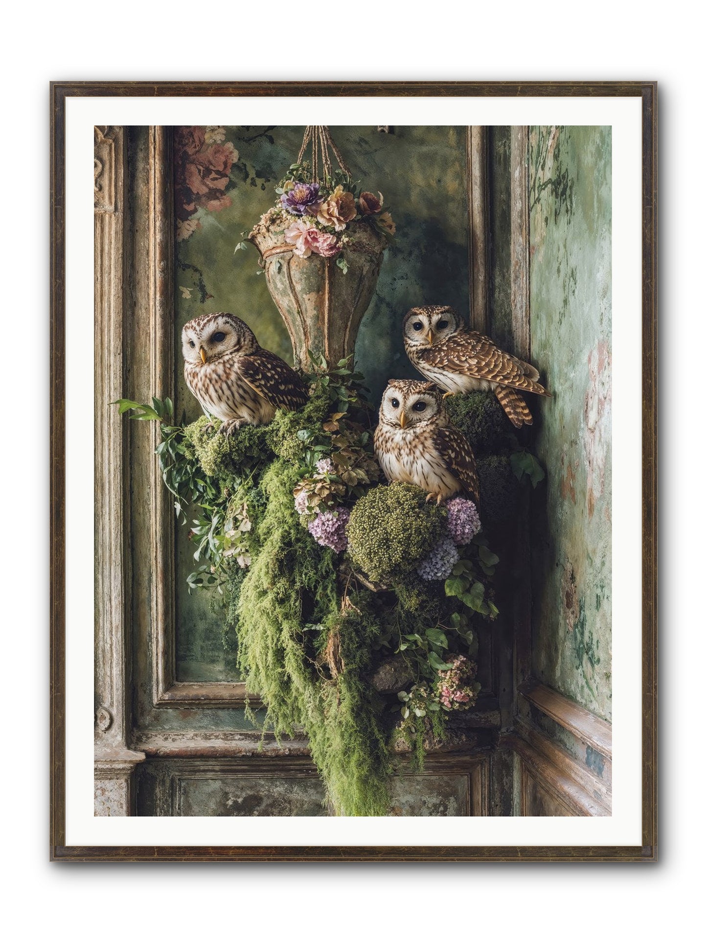 Sovereign Roost Framed Print - Slimwoods Black/Gold 36x48