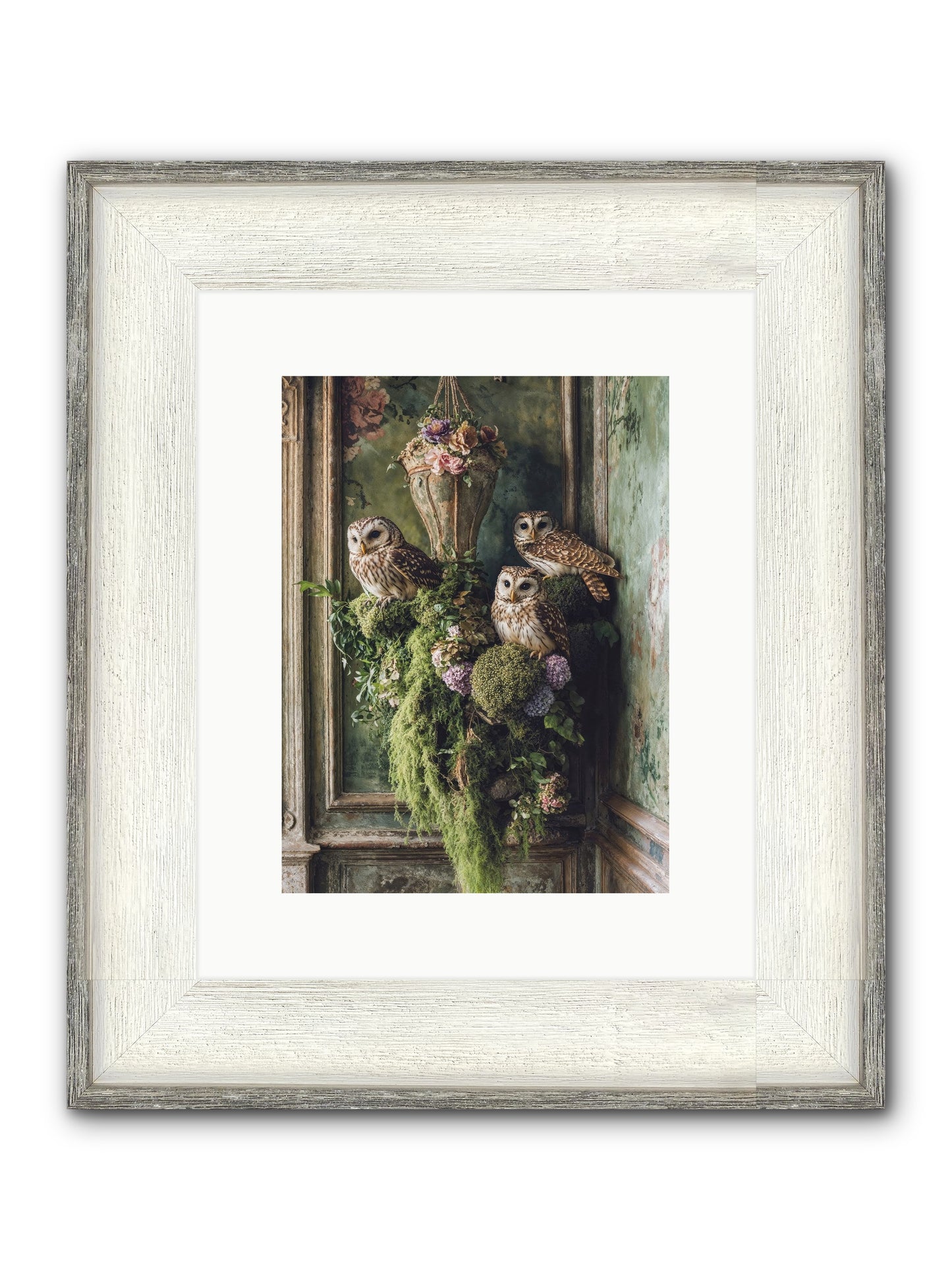 Sovereign Roost Framed Print - Driftwood White 9x12