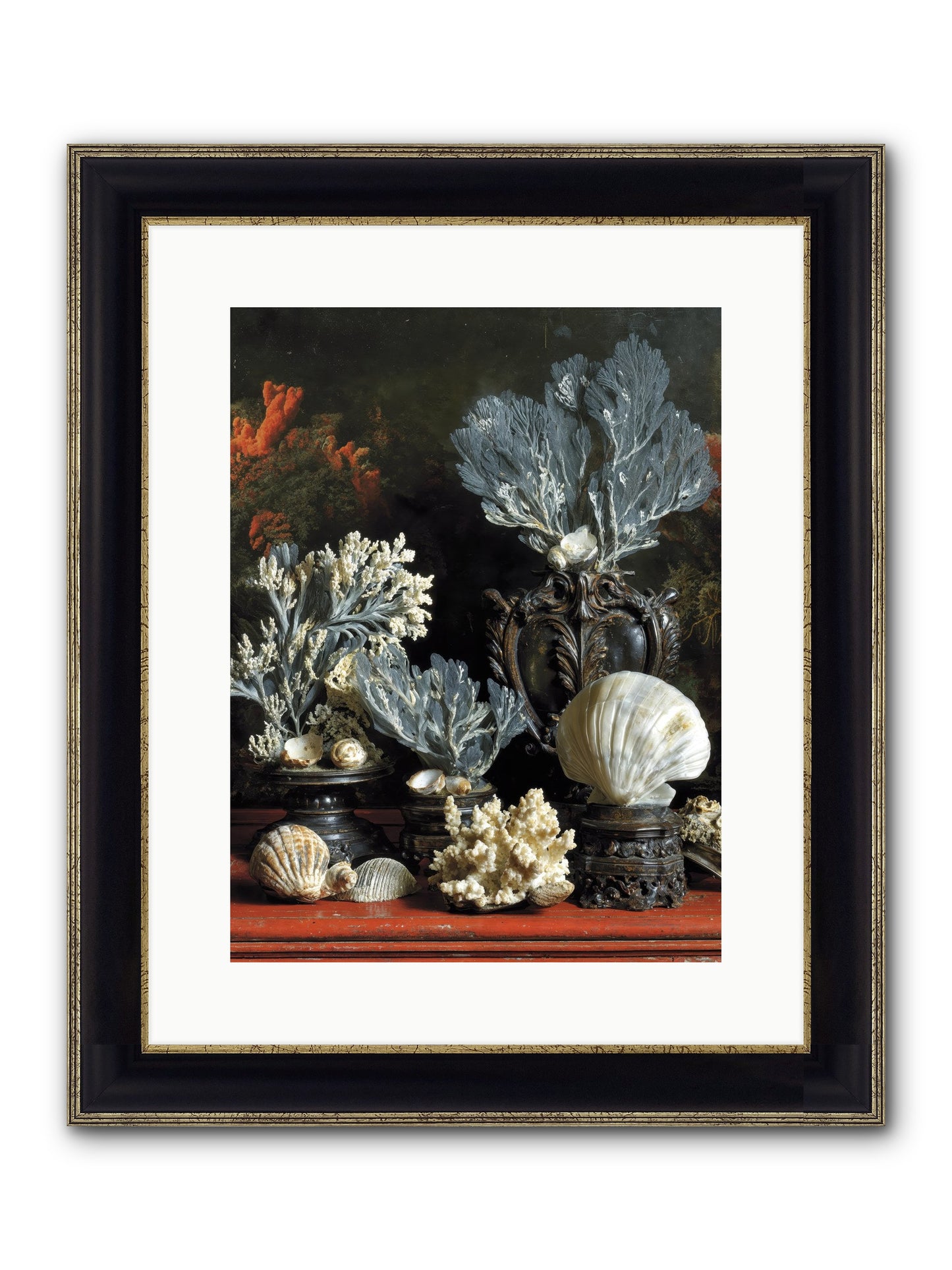 Sovereign's Seashore Framed Print - Black & Gold 12x16