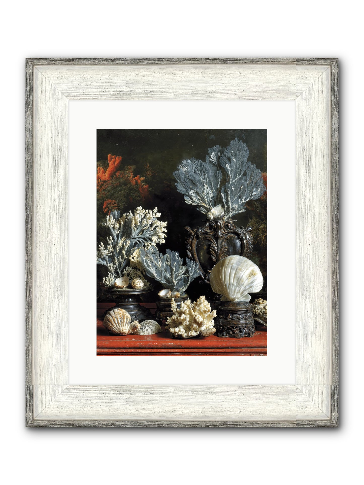 Sovereign's Seashore Framed Print - Driftwood White 12x16