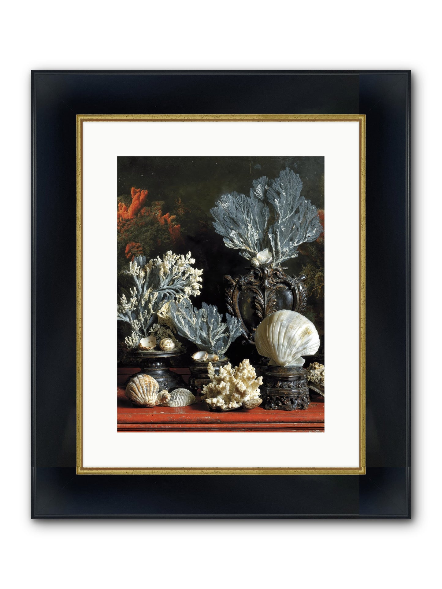 Sovereign's Seashore Framed Print - Wide Black w/Gold 12x16