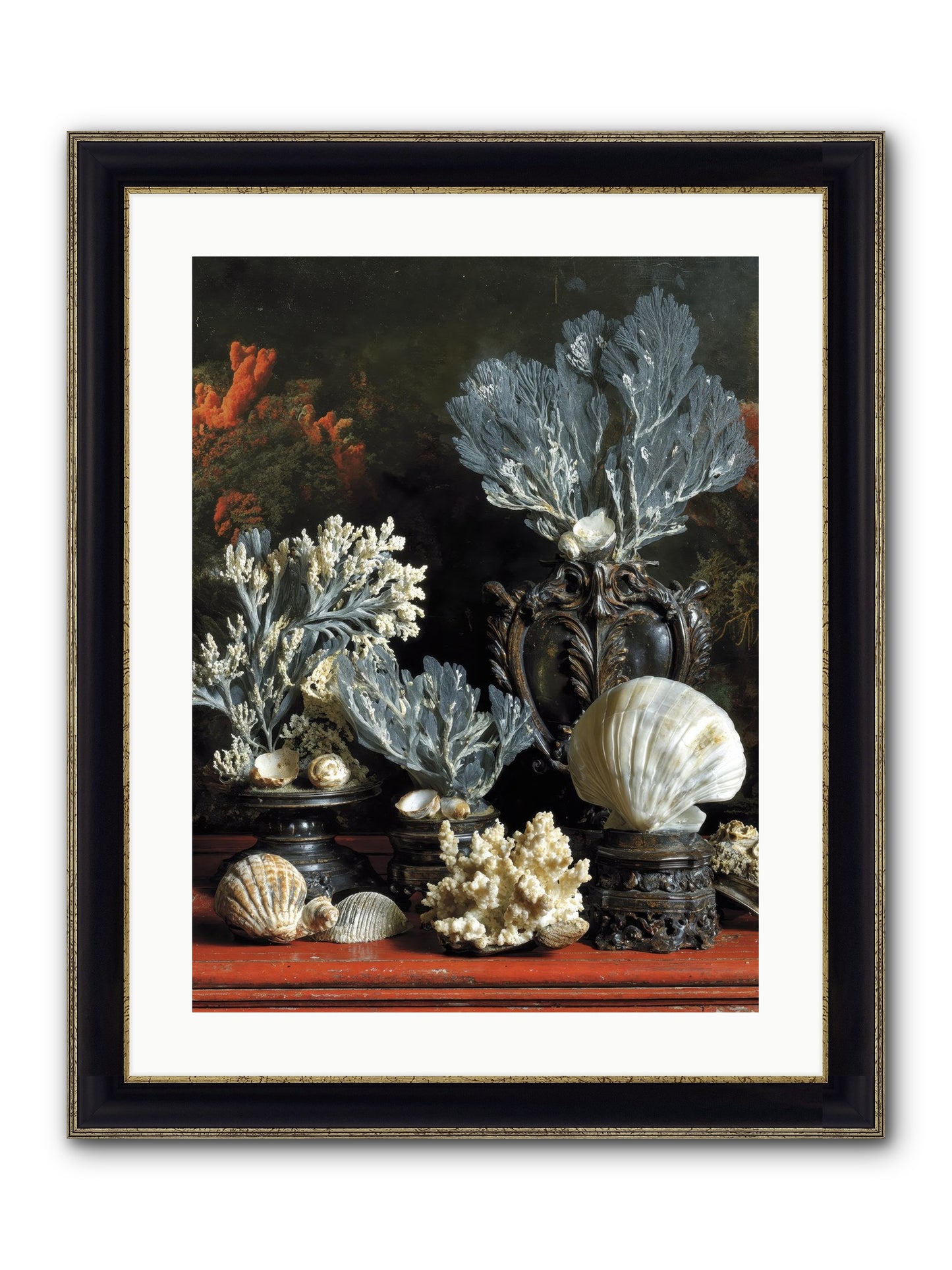 Sovereign's Seashore Framed Print - Black & Gold 18x24