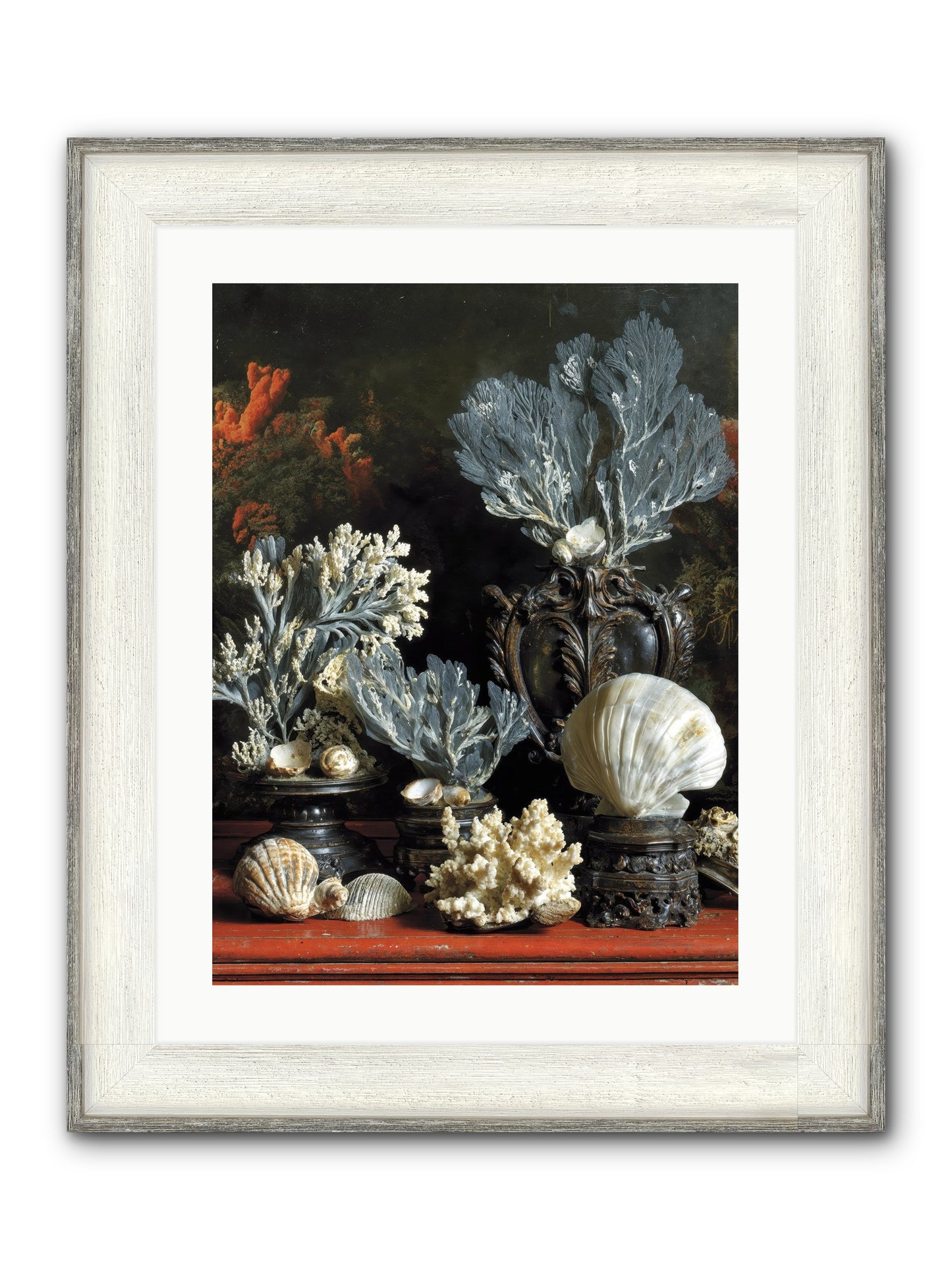 Sovereign's Seashore Framed Print - Driftwood White 18x24