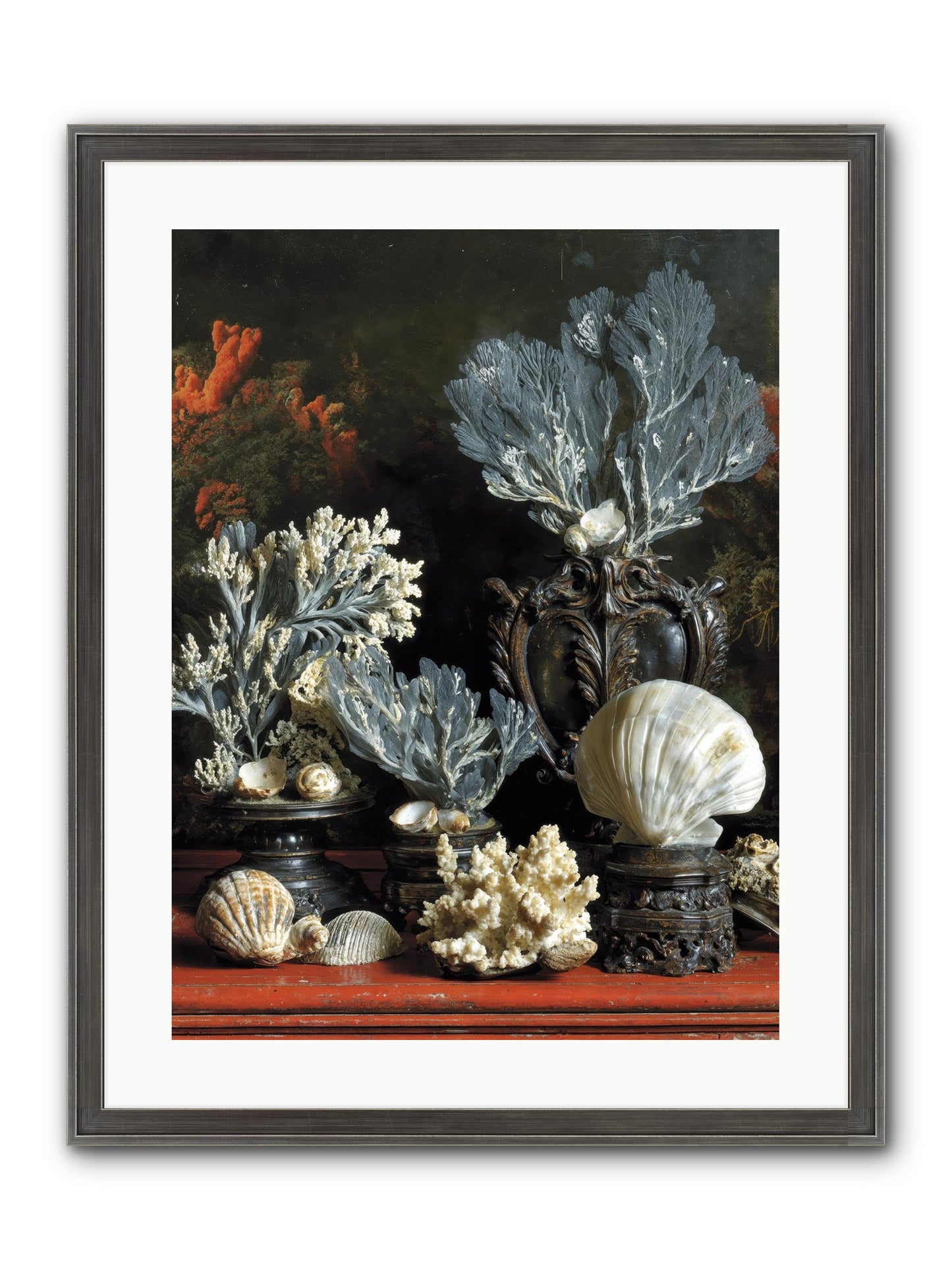 Sovereign's Seashore Framed Print - Slimwoods Black/Silver 18x24