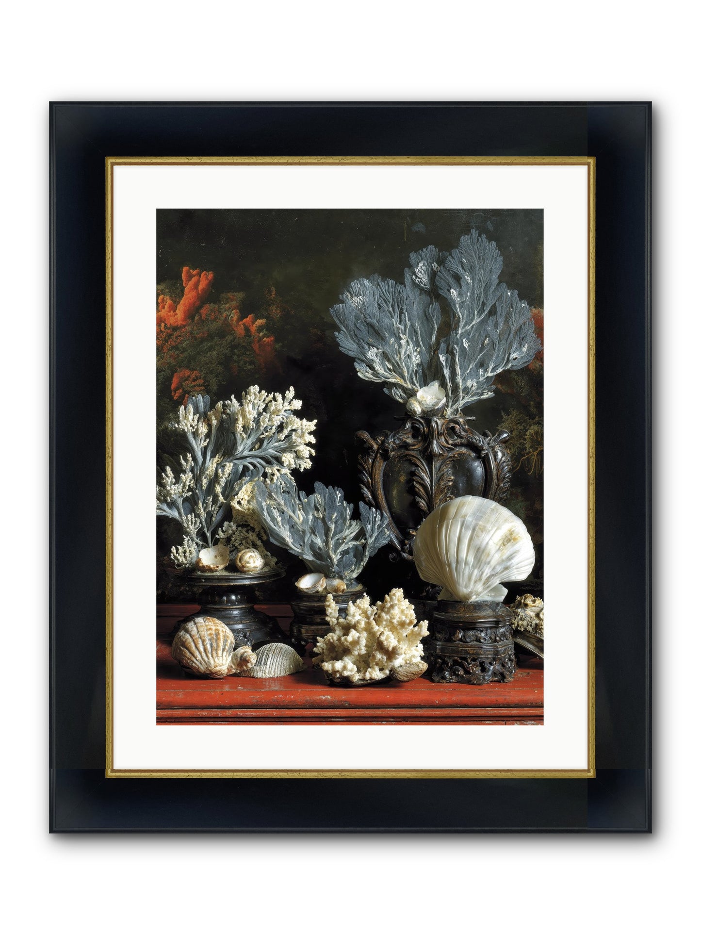 Sovereign's Seashore Framed Print - Wide Black w/Gold 18x24