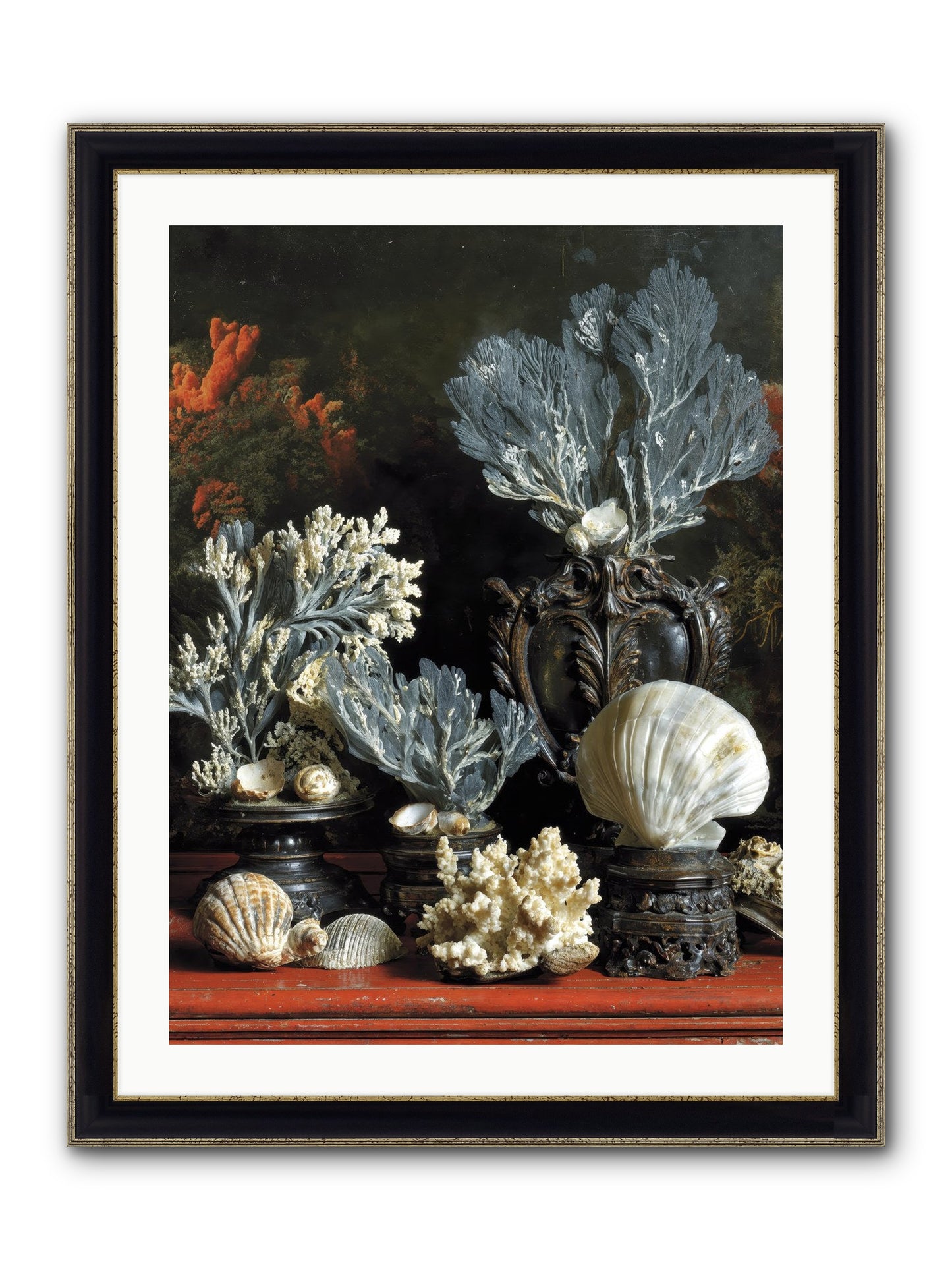 Sovereign's Seashore Framed Print - Black & Gold 24x32