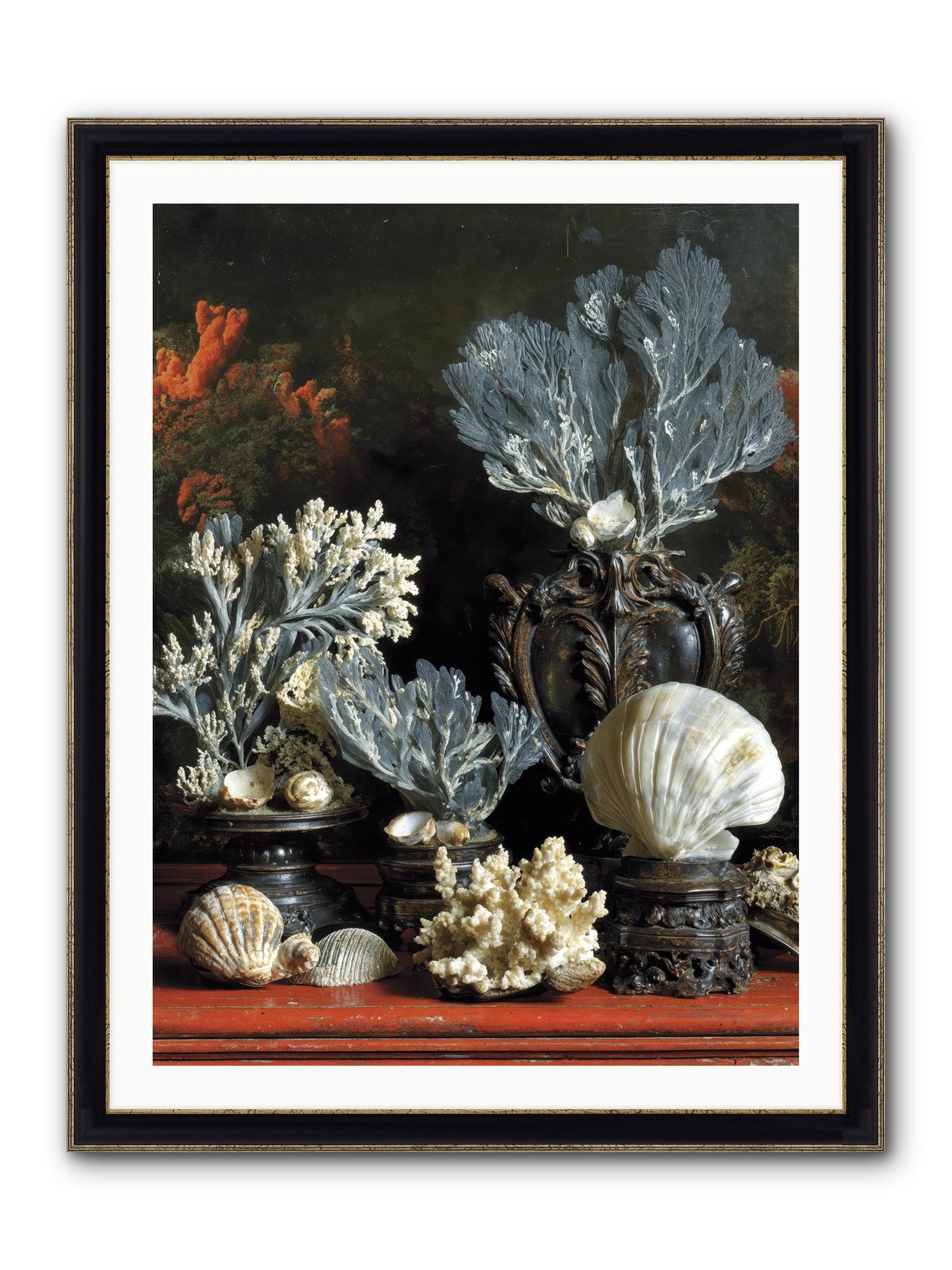 Sovereign's Seashore Framed Print - Black & Gold 30x40