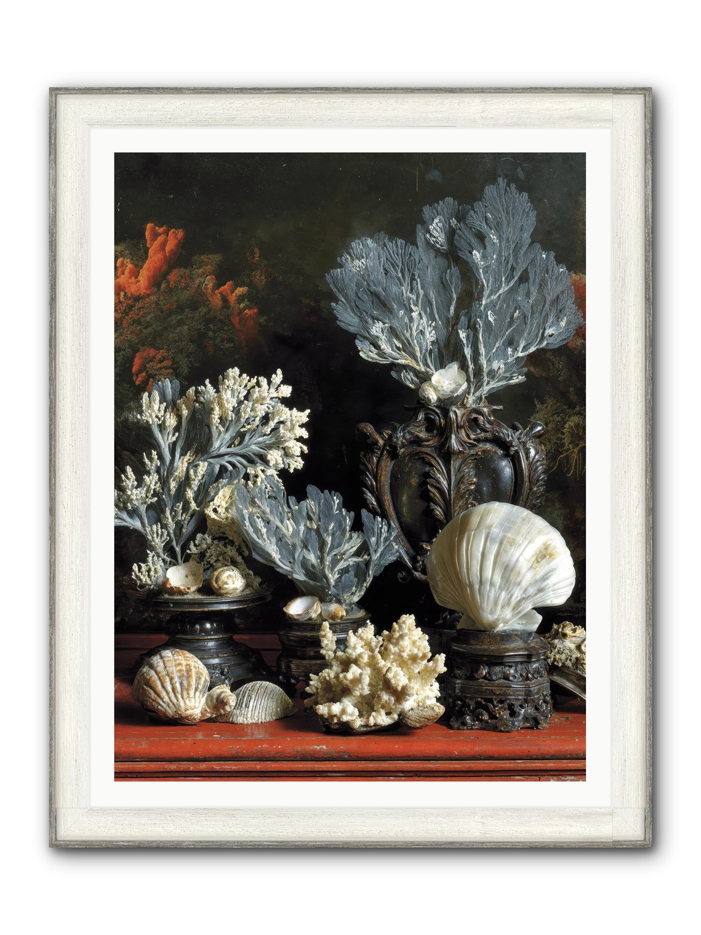 Sovereign's Seashore Framed Print - Driftwood White 36x48