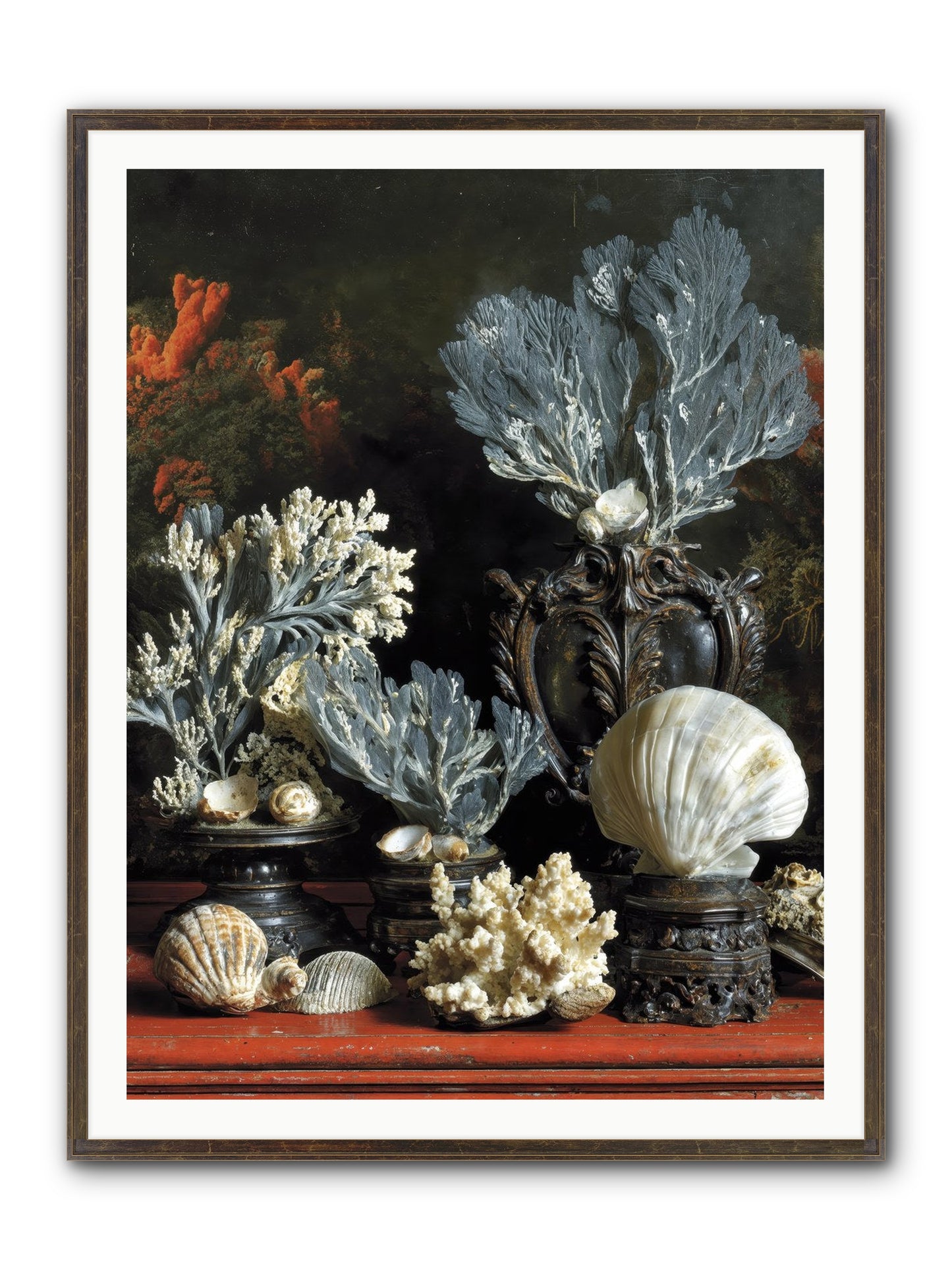 Sovereign's Seashore Framed Print - Slimwoods Black/Gold 36x48