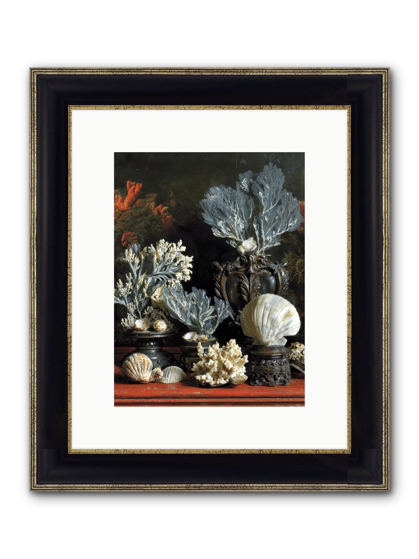 Sovereign's Seashore Framed Print - Black & Gold 9x12