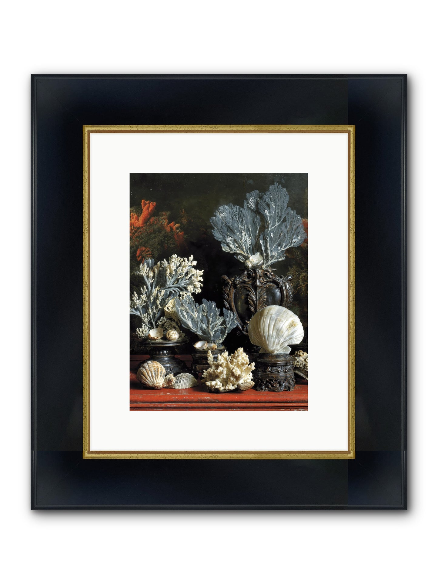 Sovereign's Seashore Framed Print - Wide Black w/Gold 9x12
