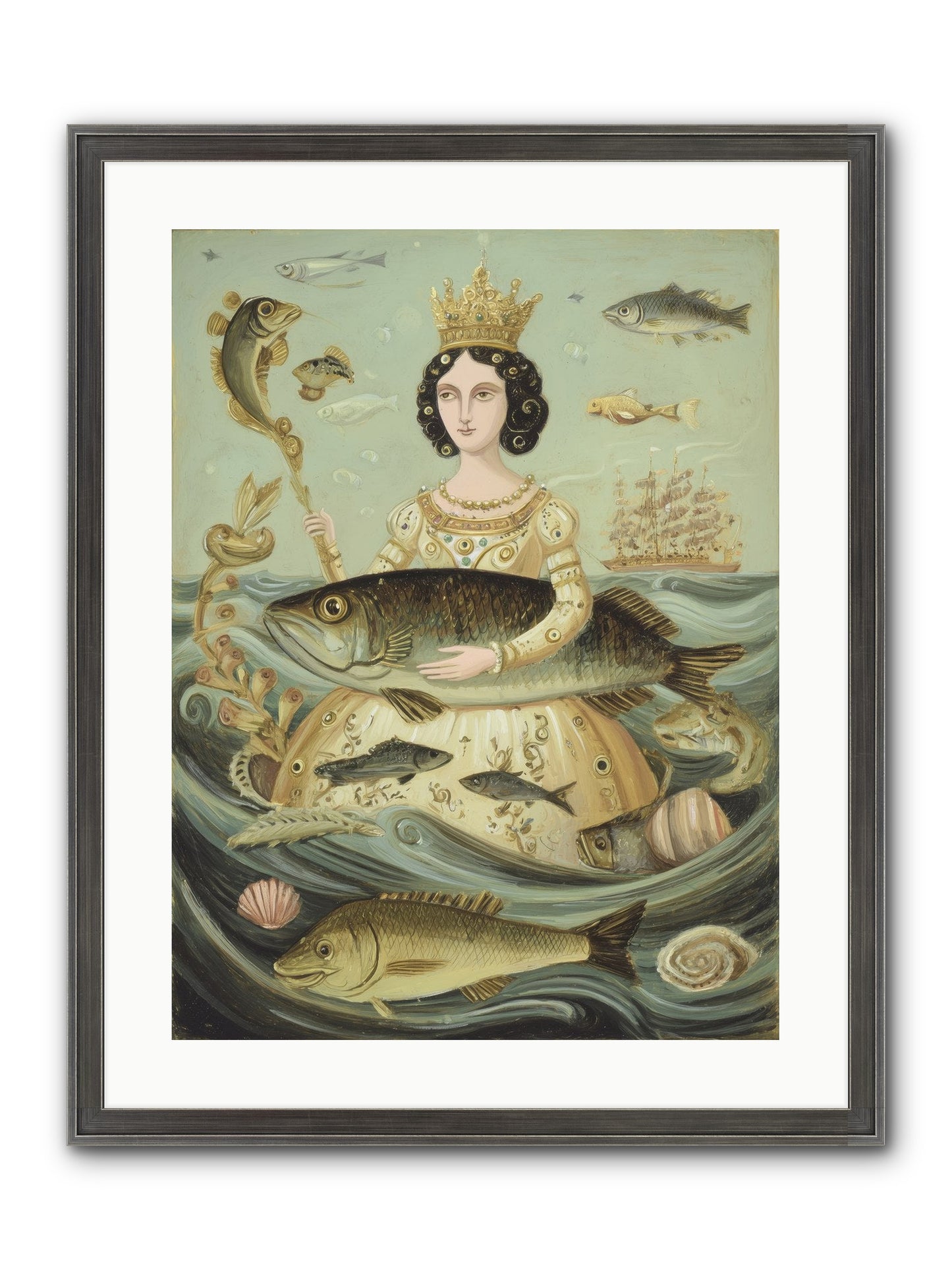 Sovereign Song Framed Print - Slimwoods Black/Silver 18x24