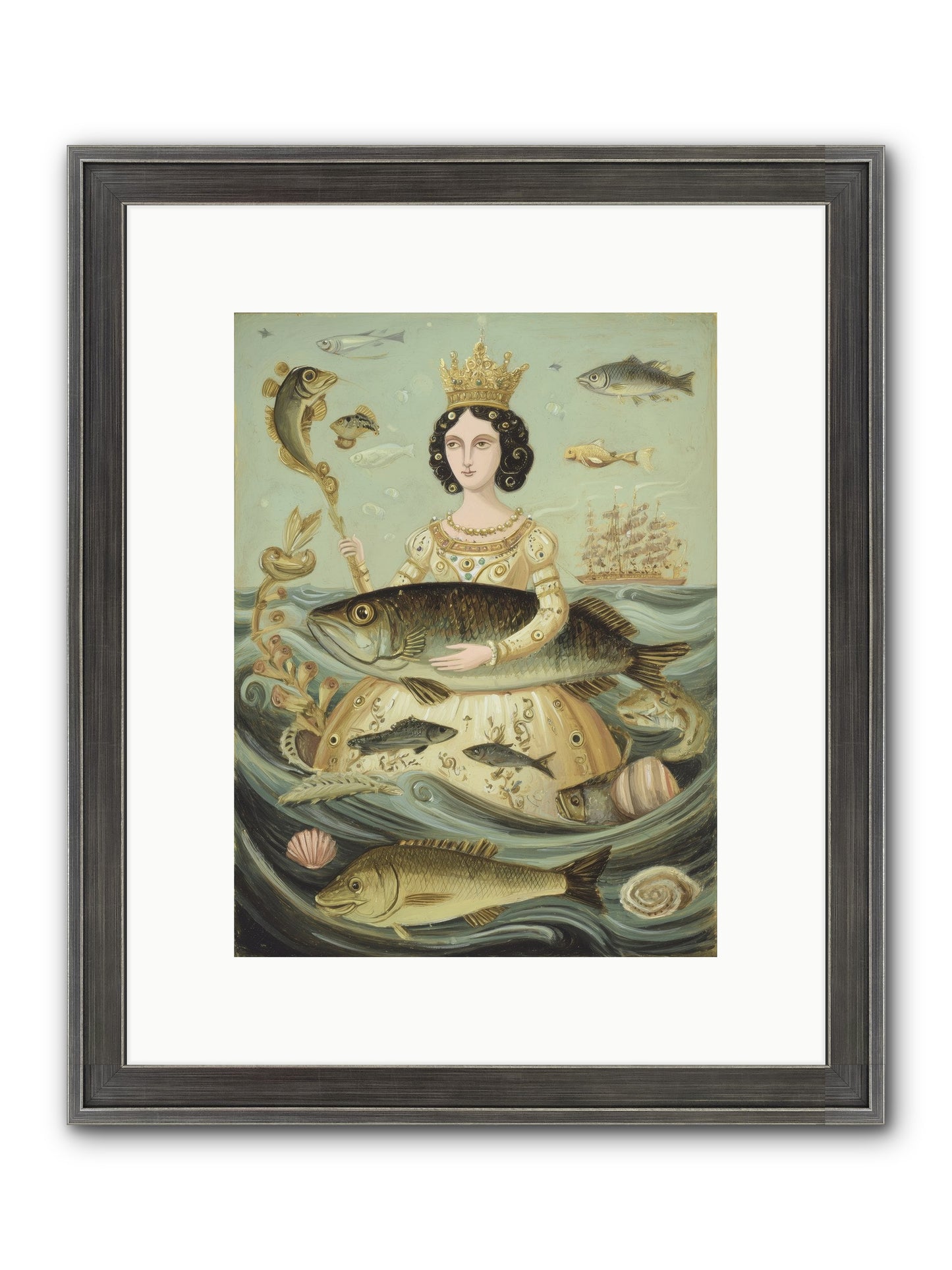 Sovereign Song Framed Print - Slimwoods Black/Silver 9x12