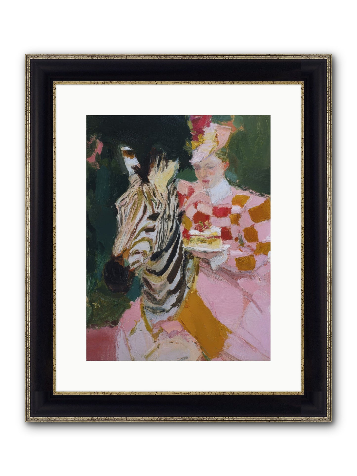 Sparkle Theory Framed Print - Black & Gold 12x16