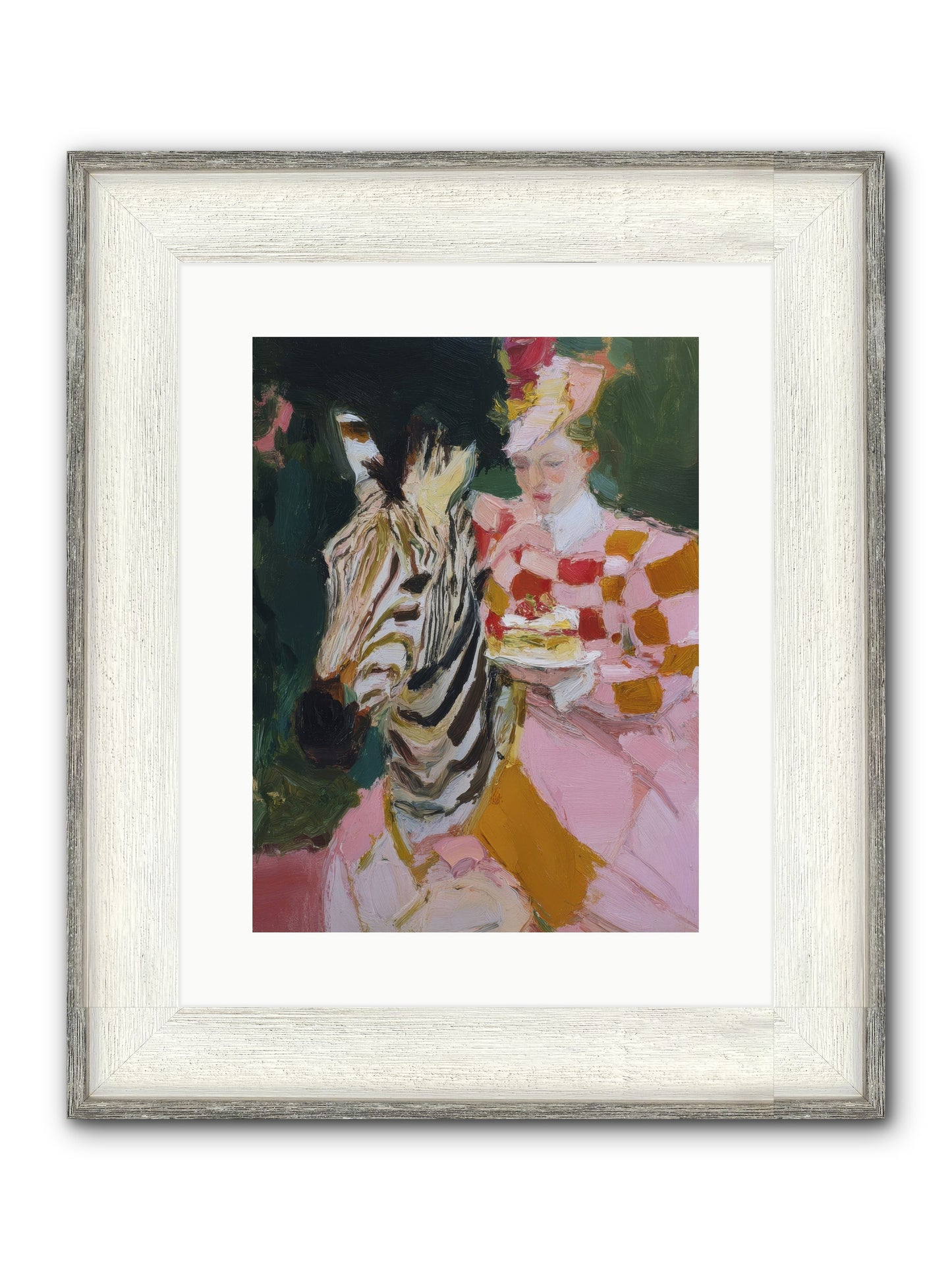 Sparkle Theory Framed Print - Driftwood White 12x16
