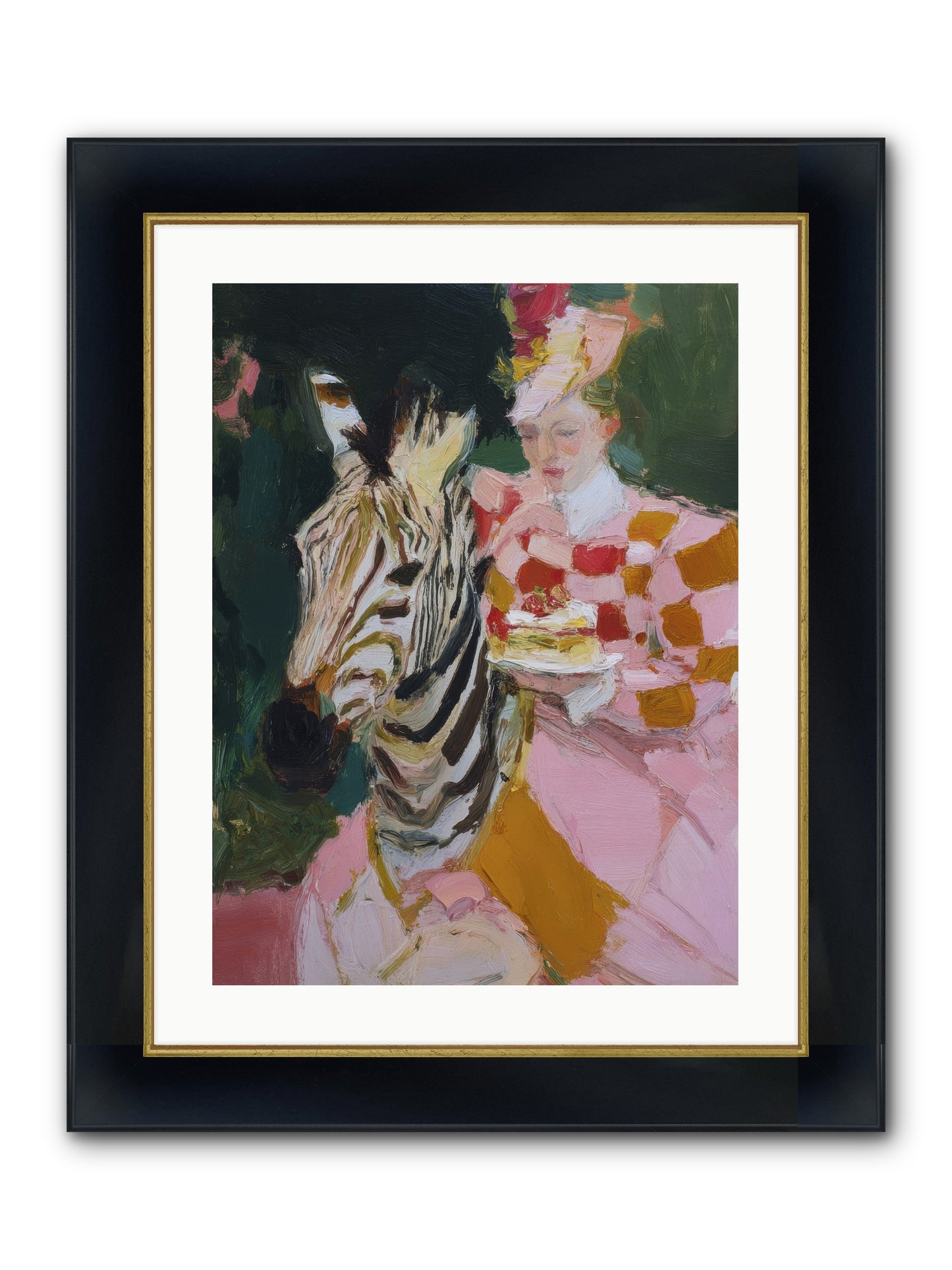 Sparkle Theory Framed Print - Wide Black w/Gold 18x24