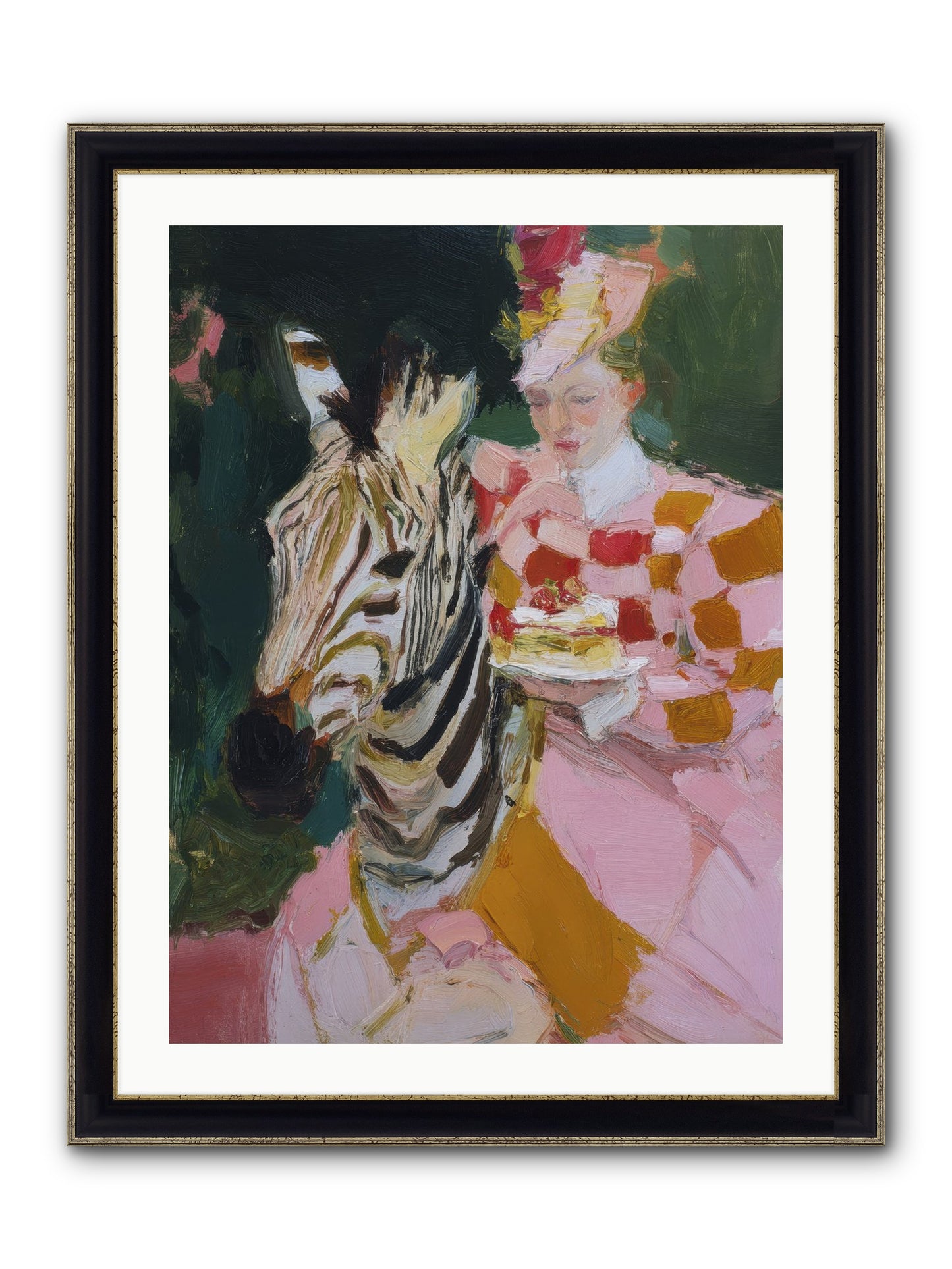 Sparkle Theory Framed Print - Black & Gold 24x32