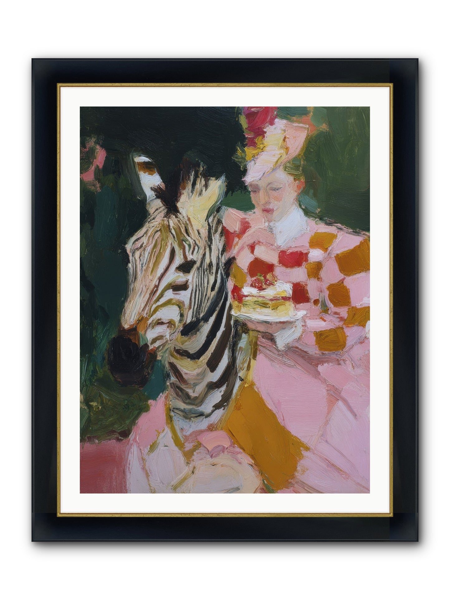 Sparkle Theory Framed Print - Wide Black w/Gold 30x40