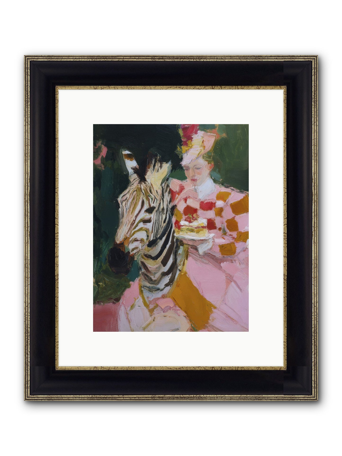 Sparkle Theory Framed Print - Black & Gold 9x12