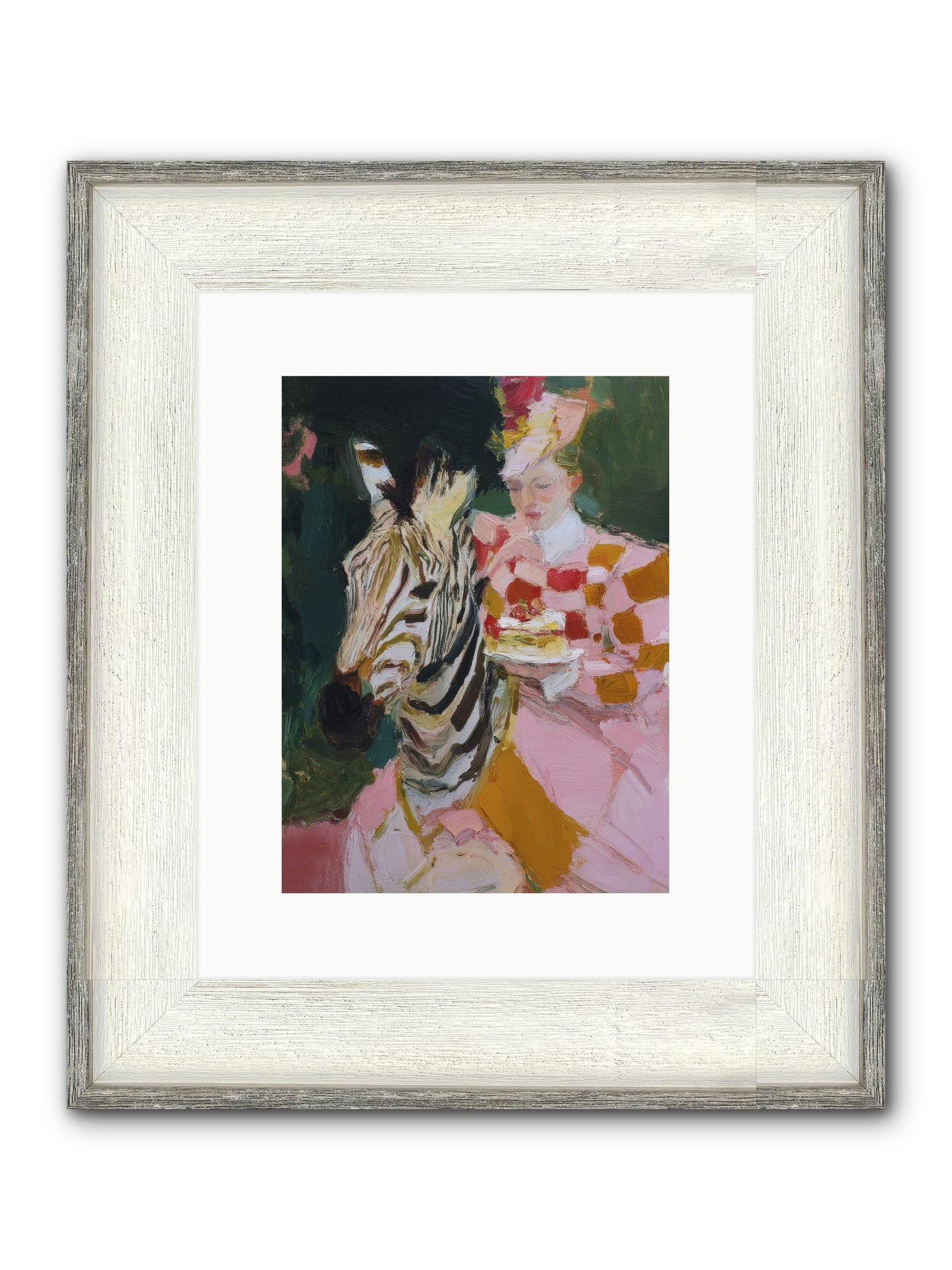 Sparkle Theory Framed Print - Driftwood White 9x12