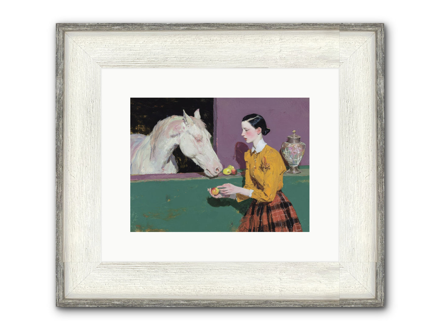 Sparrow of Eden Framed Print - Driftwood White 12x9