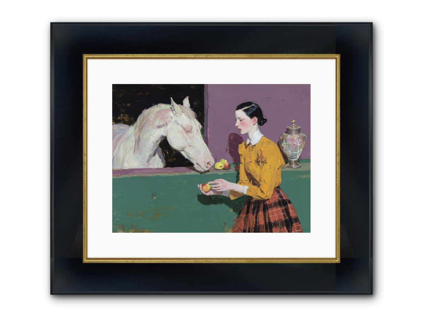 Sparrow of Eden Framed Print - Wide Black w/Gold 16x12