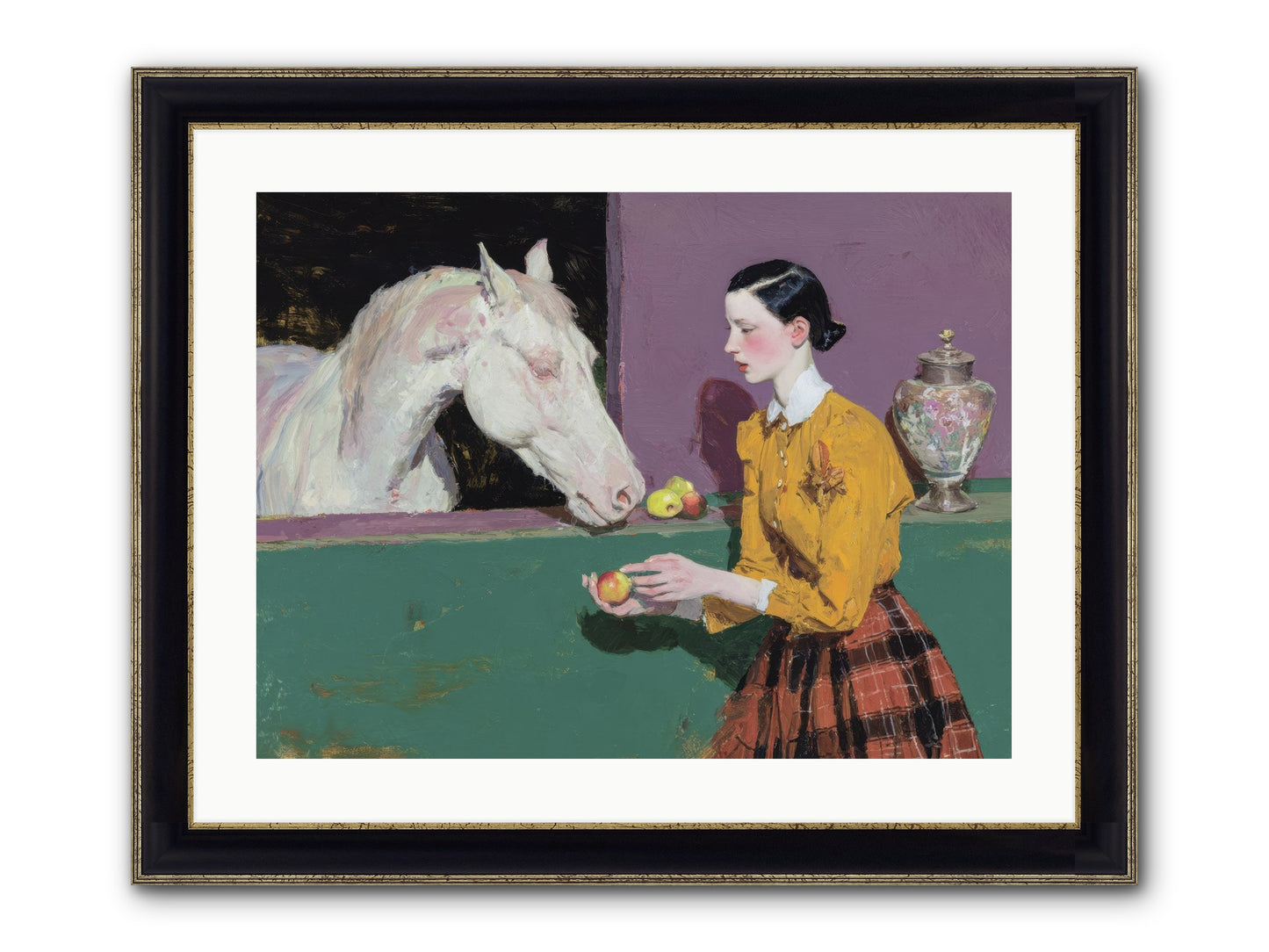 Sparrow of Eden Framed Print - Black & Gold 24x18