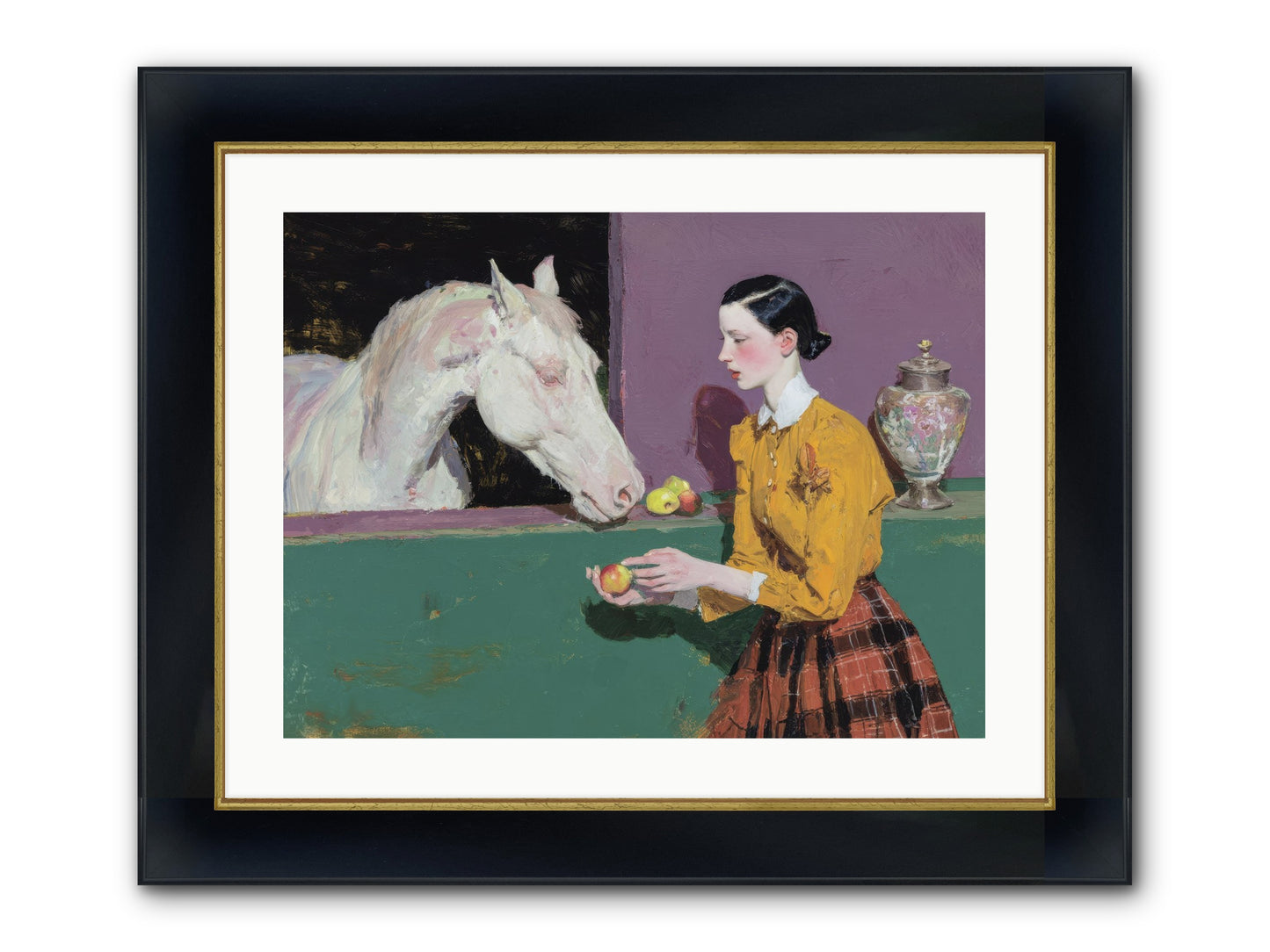 Sparrow of Eden Framed Print - Wide Black w/Gold 24x18