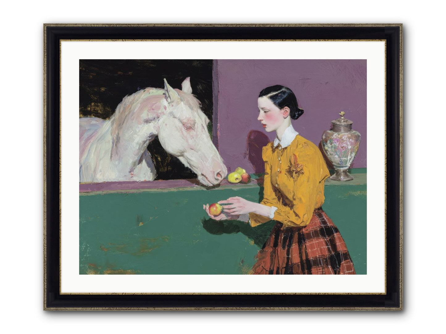 Sparrow of Eden Framed Print - Black & Gold 32x24