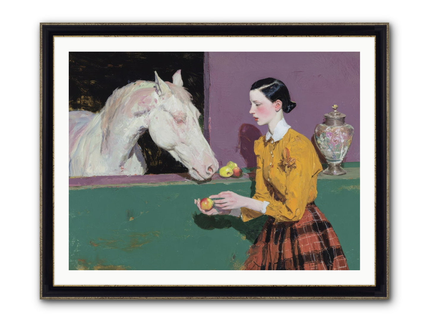 Sparrow of Eden Framed Print - Black & Gold 40x30