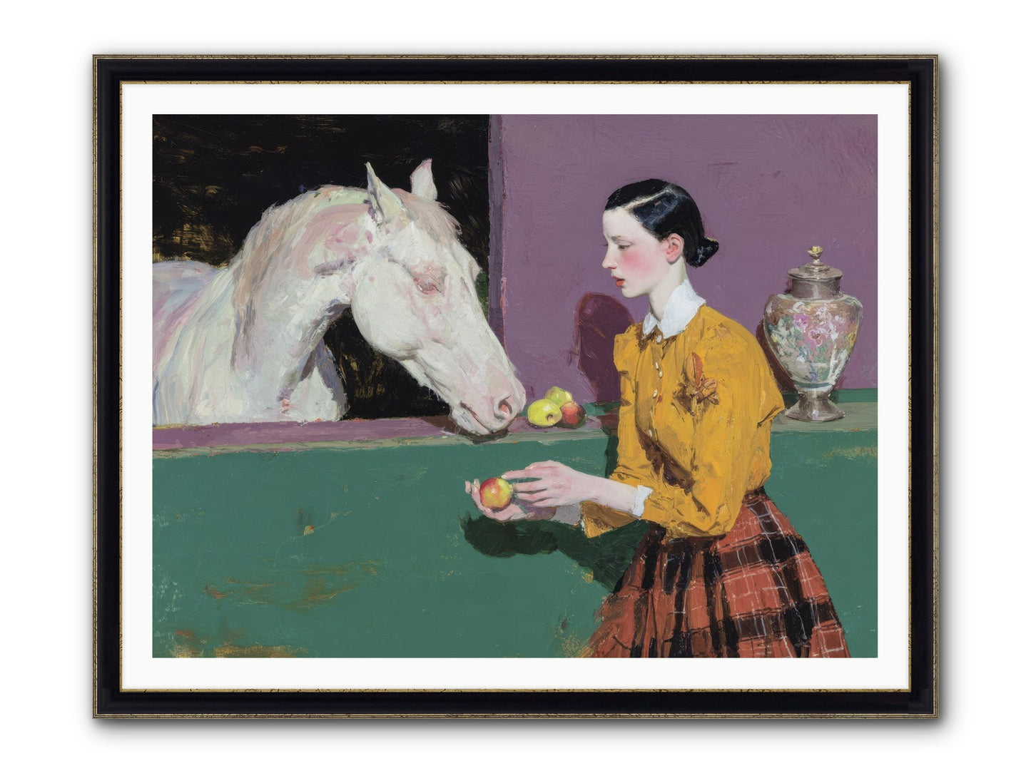Sparrow of Eden Framed Print - Black & Gold 48x36