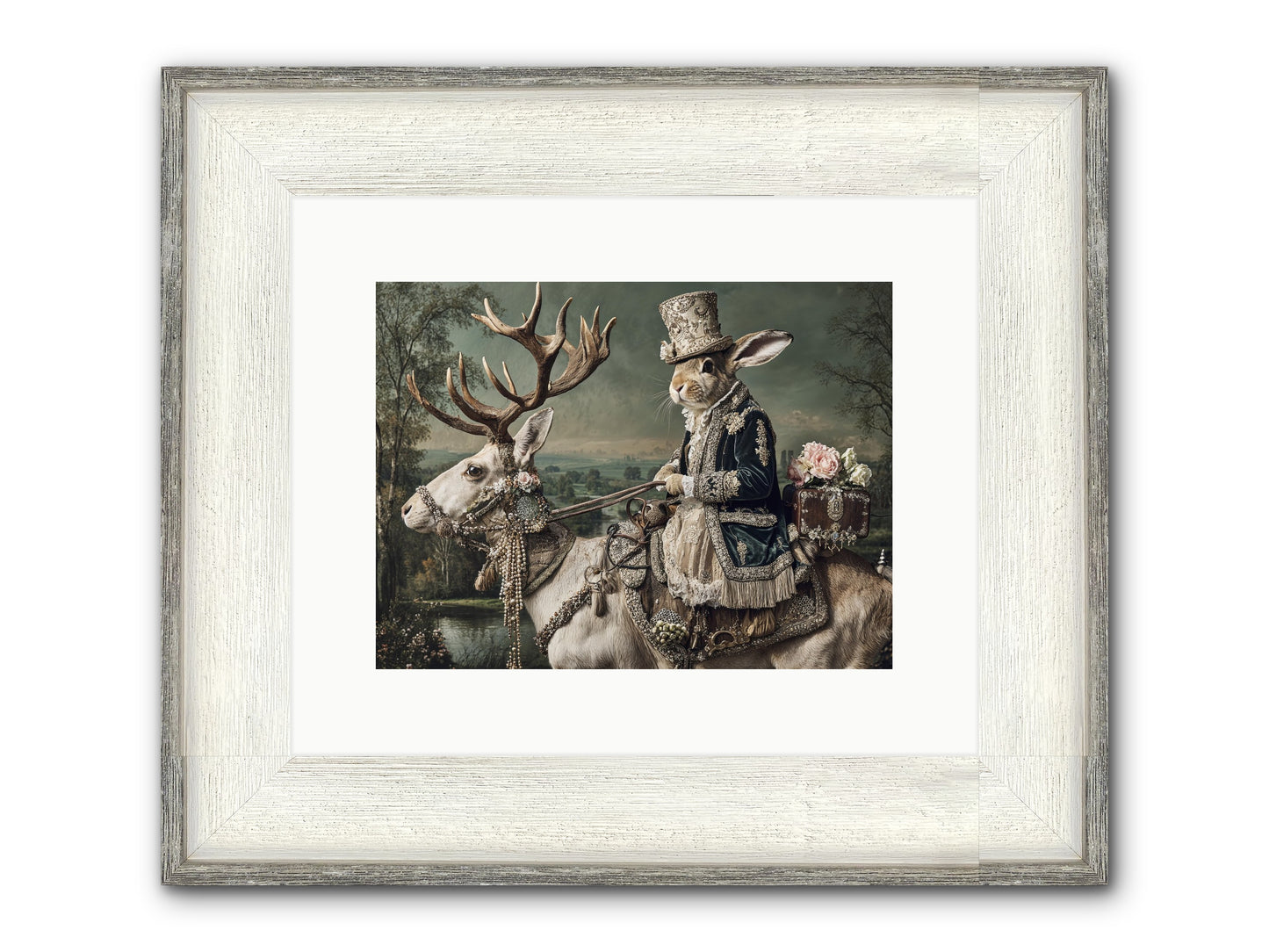 Sparrow Vale Framed Print - Driftwood White 12x9