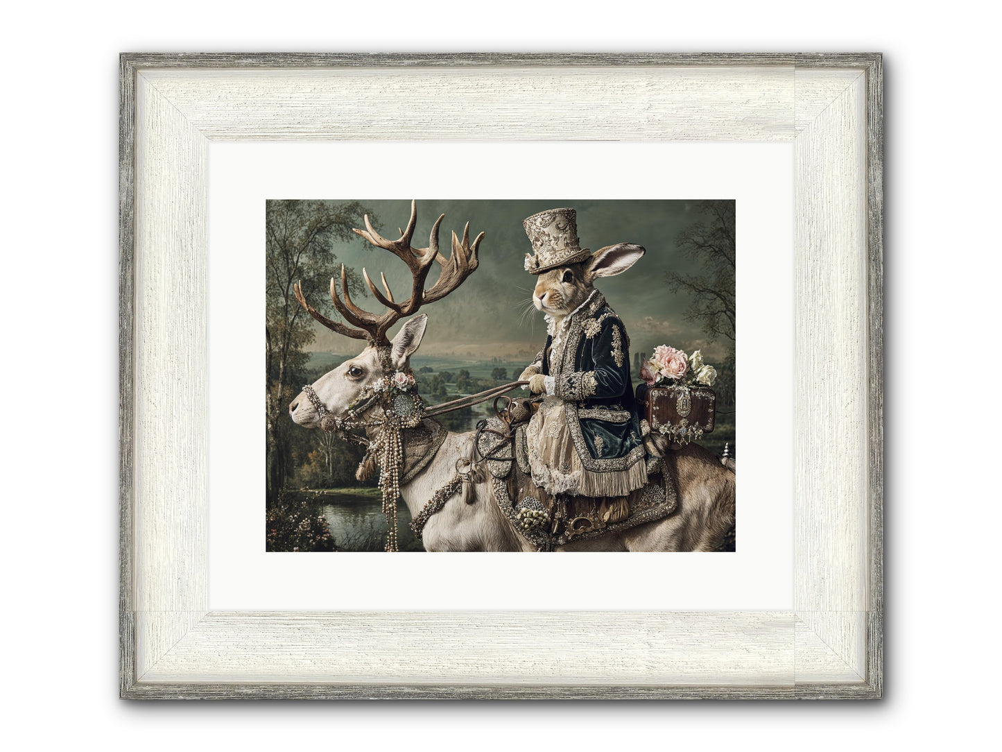 Sparrow Vale Framed Print - Driftwood White 16x12