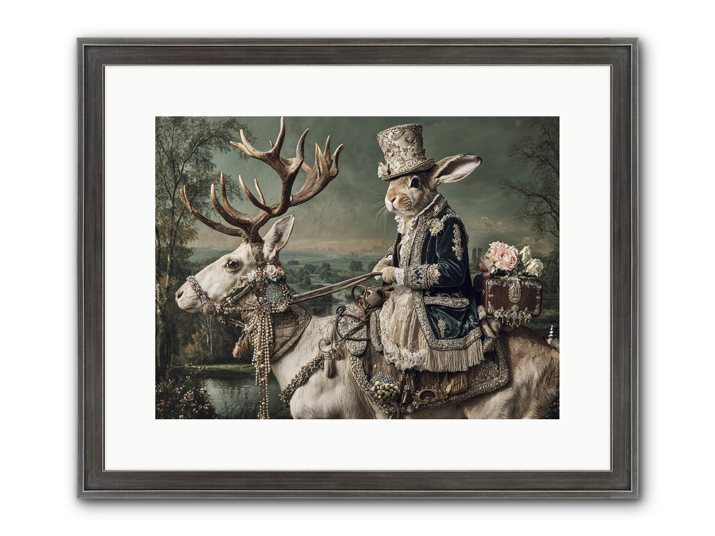 Sparrow Vale Framed Print - Slimwoods Black/Silver 16x12