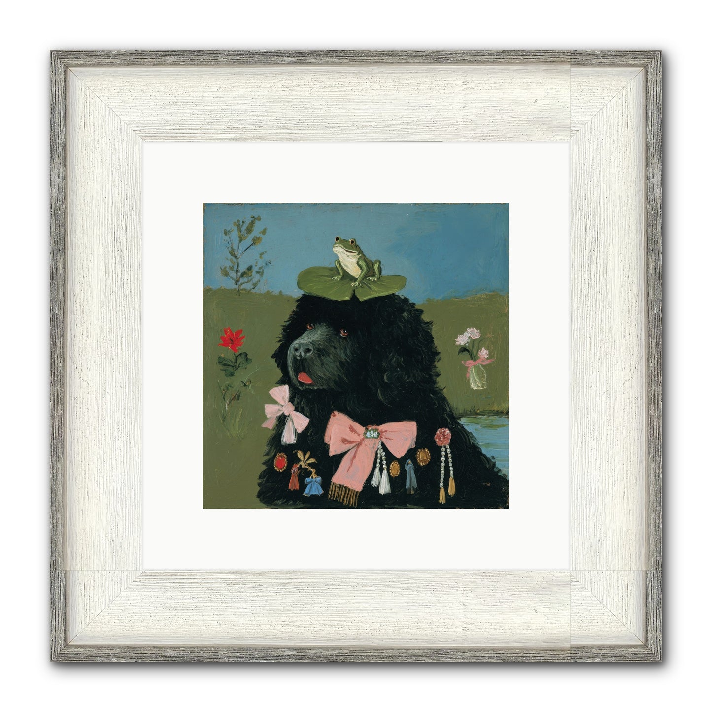 Spell Of Delight Framed Print - Driftwood White 10x10