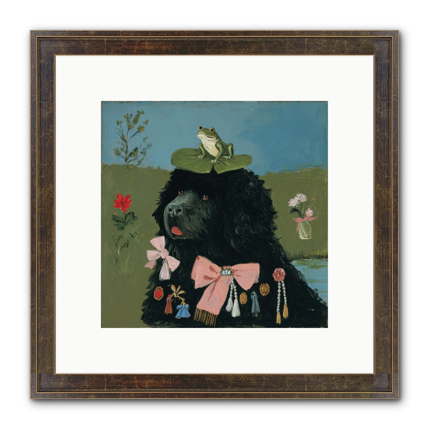 Spell Of Delight Framed Print - Slimwoods Black/Gold 10x10
