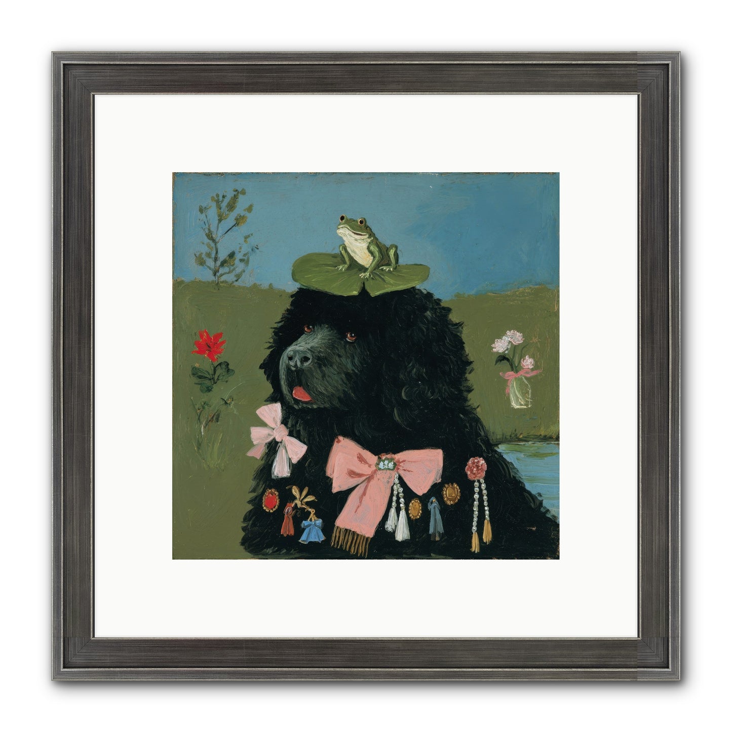 Spell Of Delight Framed Print - Slimwoods Black/Silver 10x10