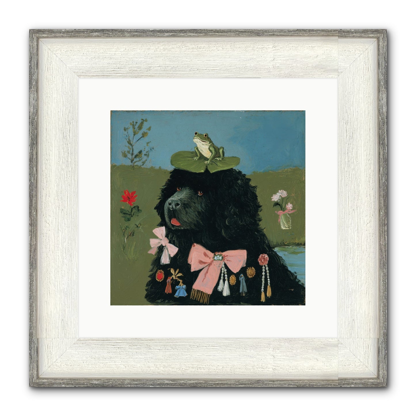 Spell Of Delight Framed Print - Driftwood White 12x12
