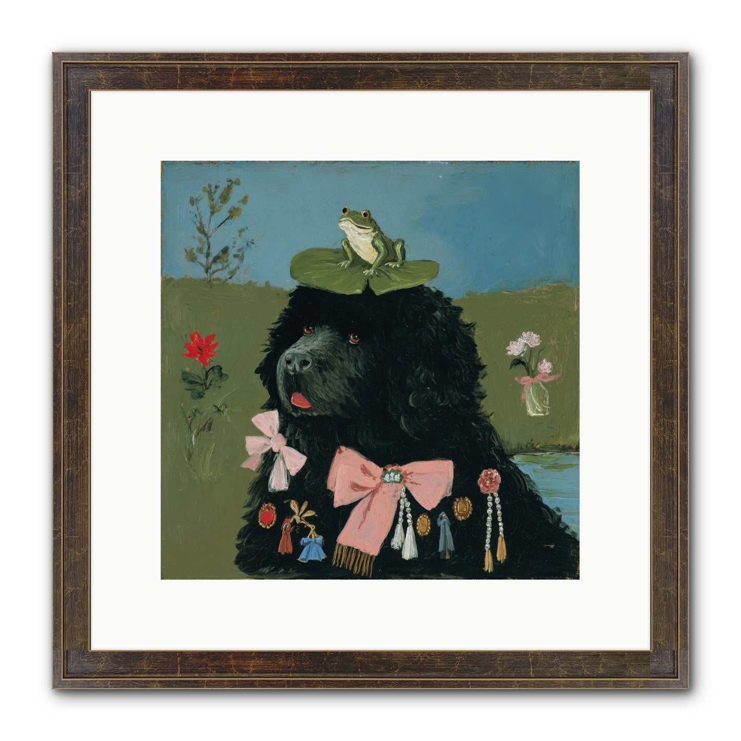 Spell Of Delight Framed Print - Slimwoods Black/Gold 12x12