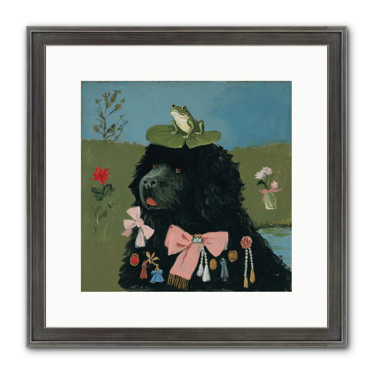 Spell Of Delight Framed Print - Slimwoods Black/Silver 12x12