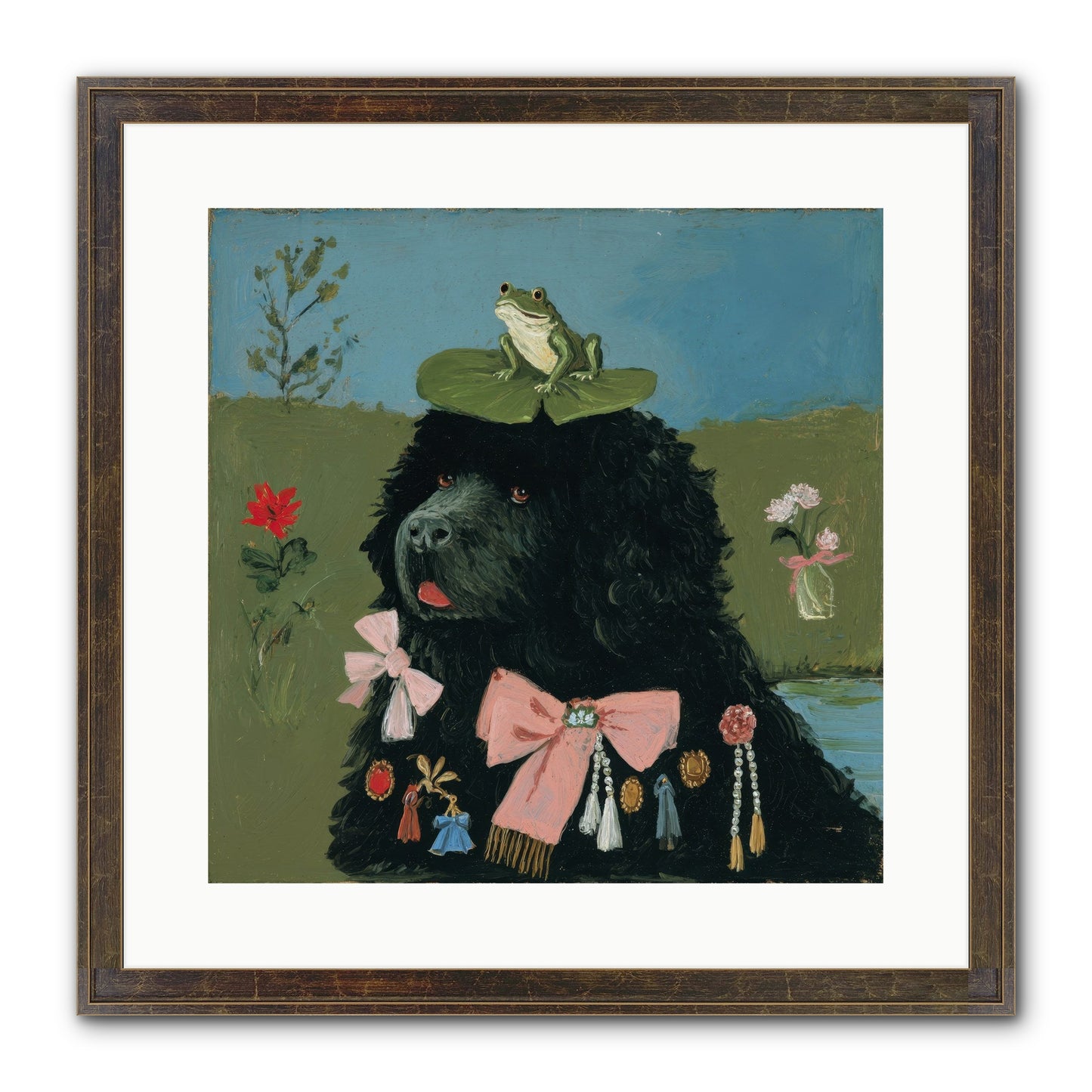 Spell Of Delight Framed Print - Slimwoods Black/Gold 16x16